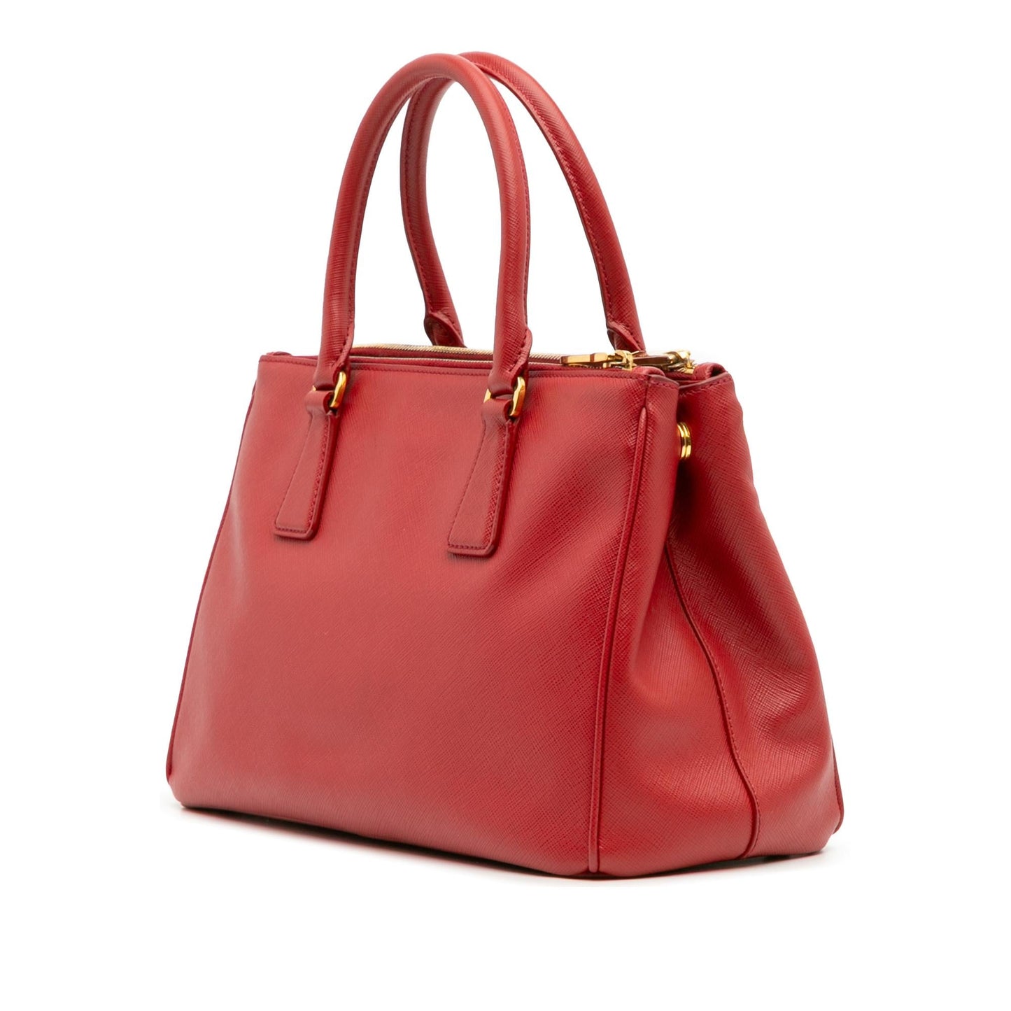 Prada Small Saffiano Lux Galleria Double Zip Satchel