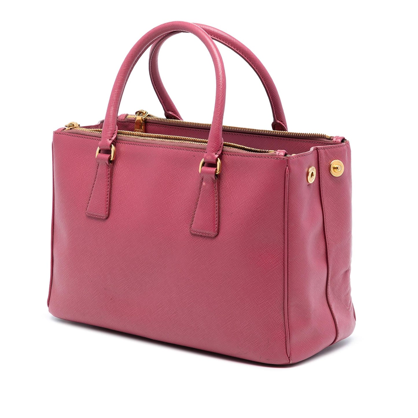 Prada Small Saffiano Lux Galleria Double Zip Satchel