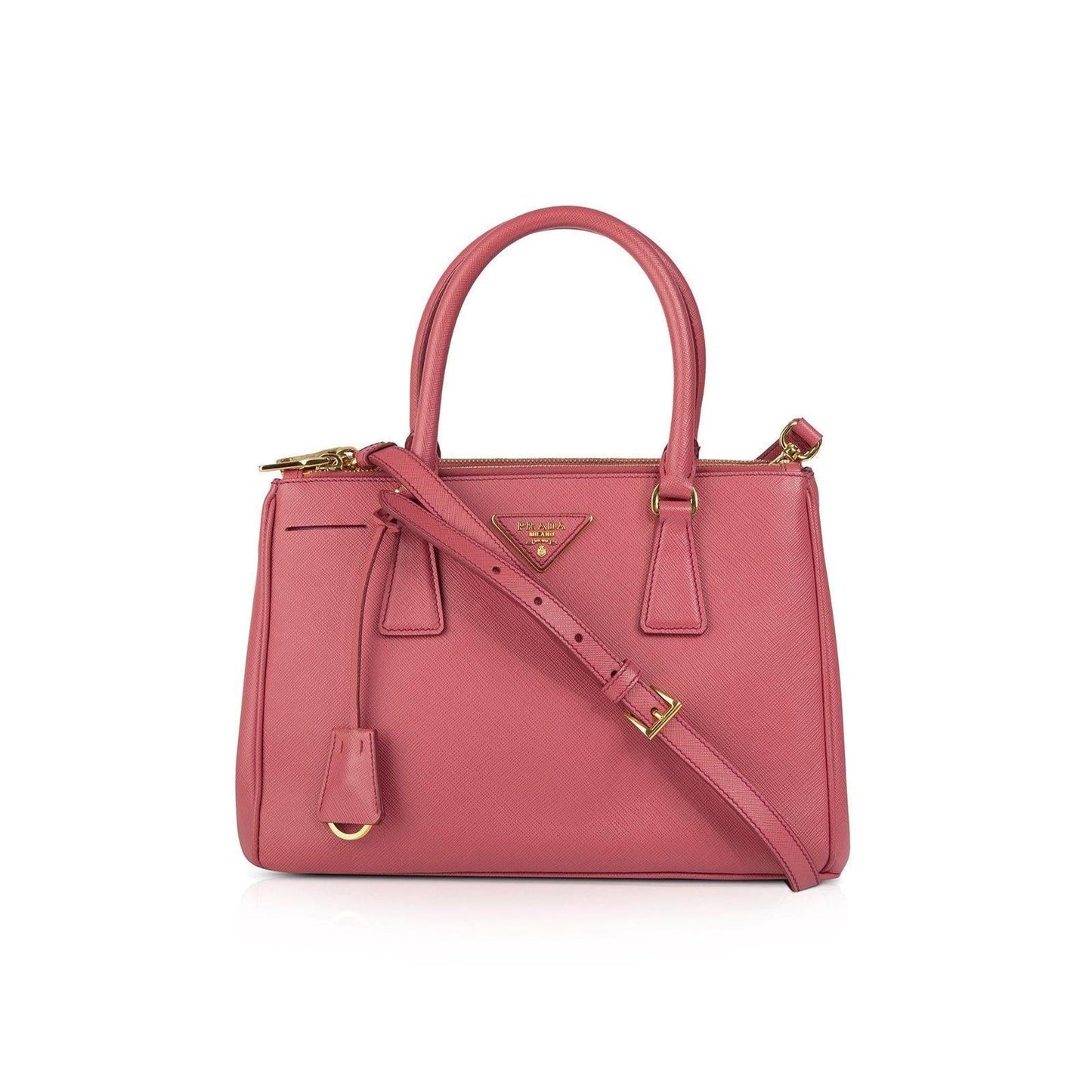 Prada Small Saffiano Lux Galleria Double Zip Tote