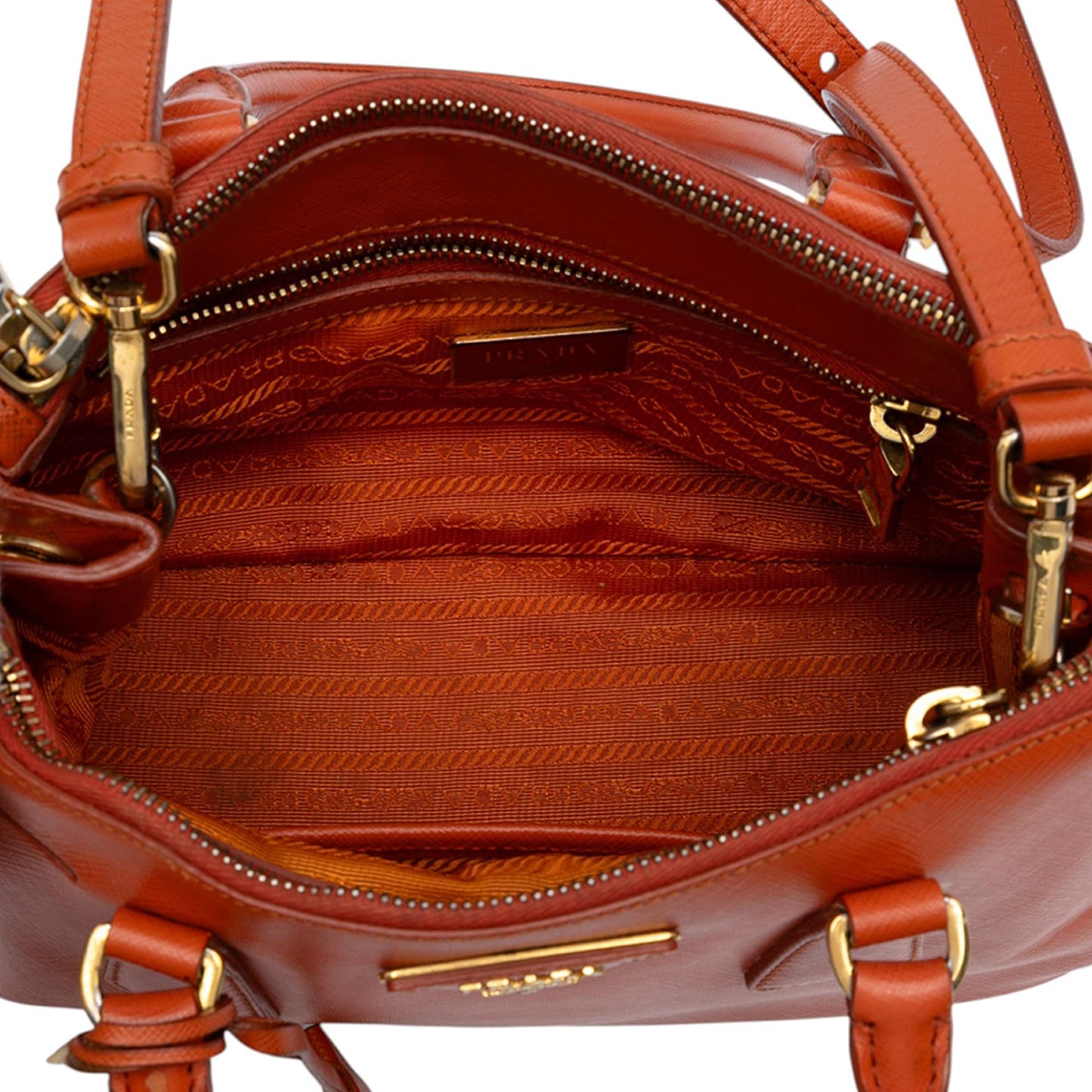 Prada Small Saffiano Lux Galleria Double Zip