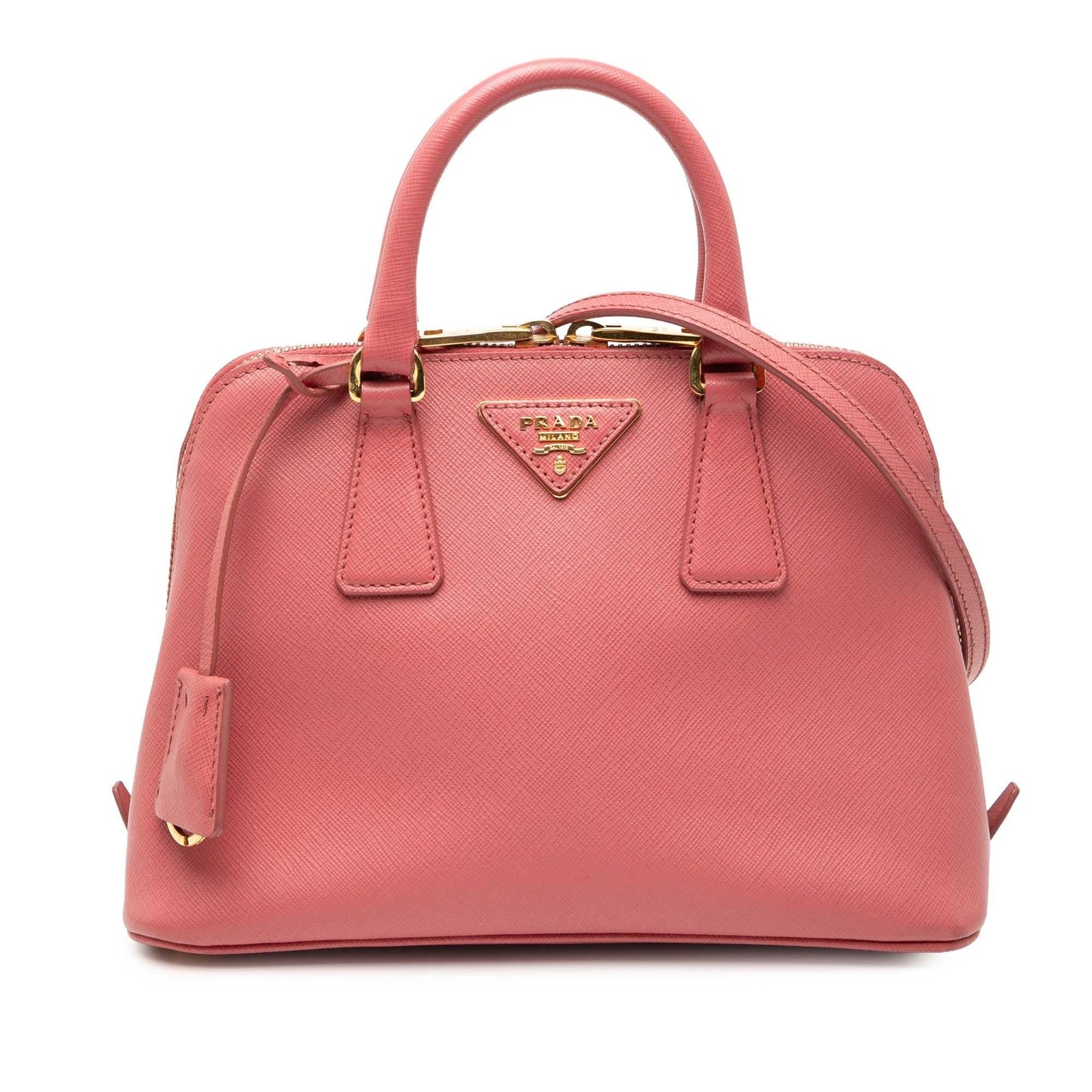 Prada Small Saffiano Lux Promenade Satchel