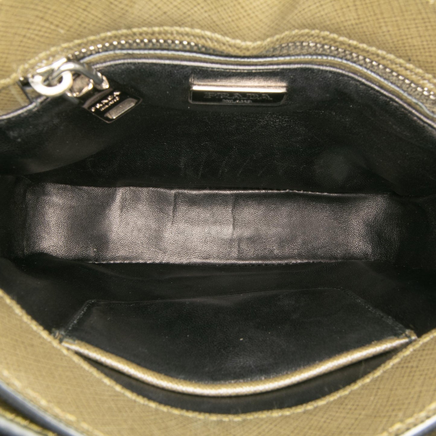 Prada Small Saffiano Lux Sound Satchel