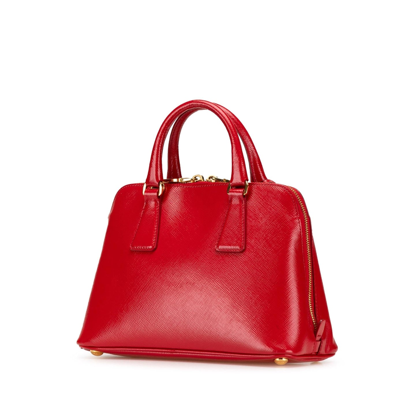 Prada Small Saffiano Vernice Promenade Satchel