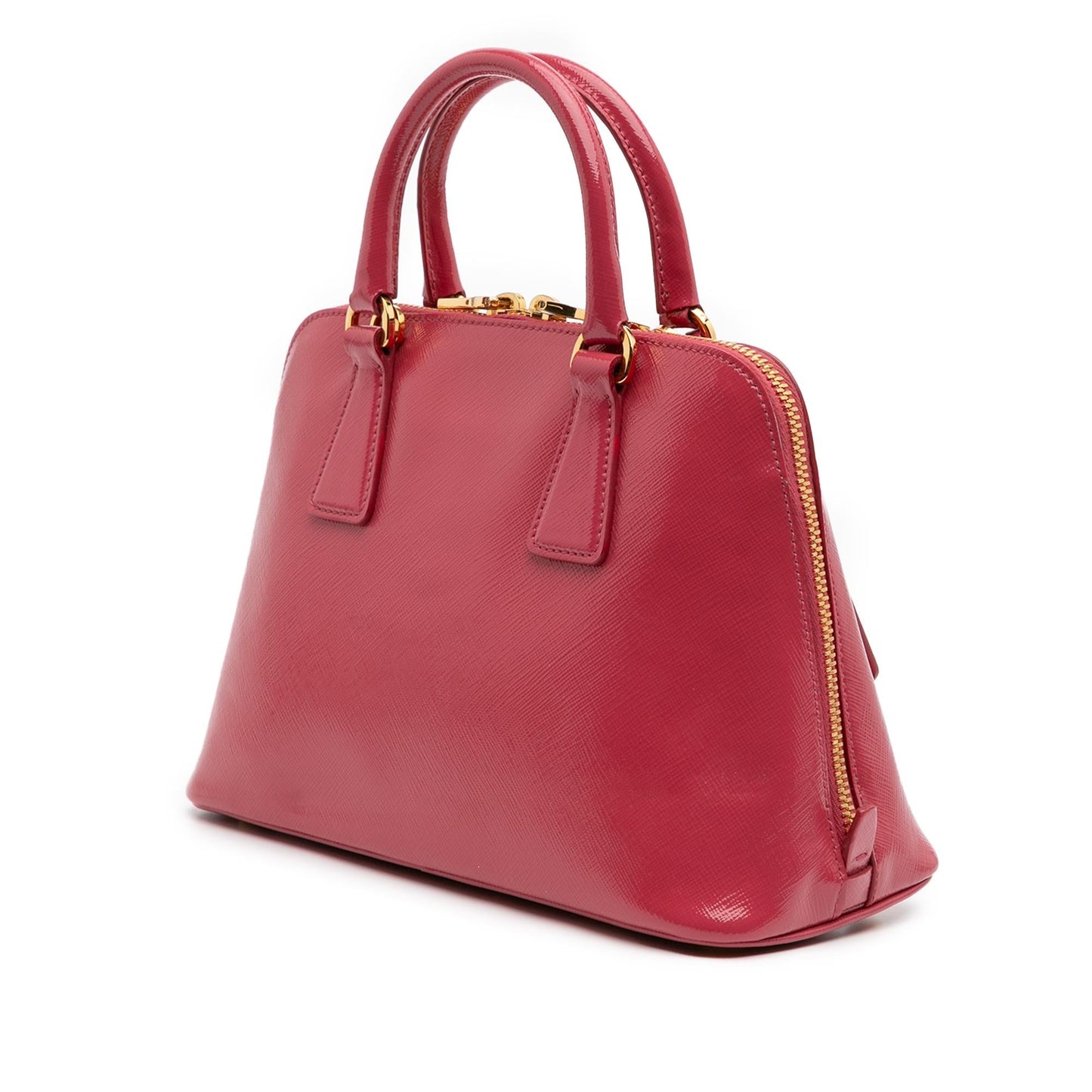 Prada Small Saffiano Vernice Promenade Satchel