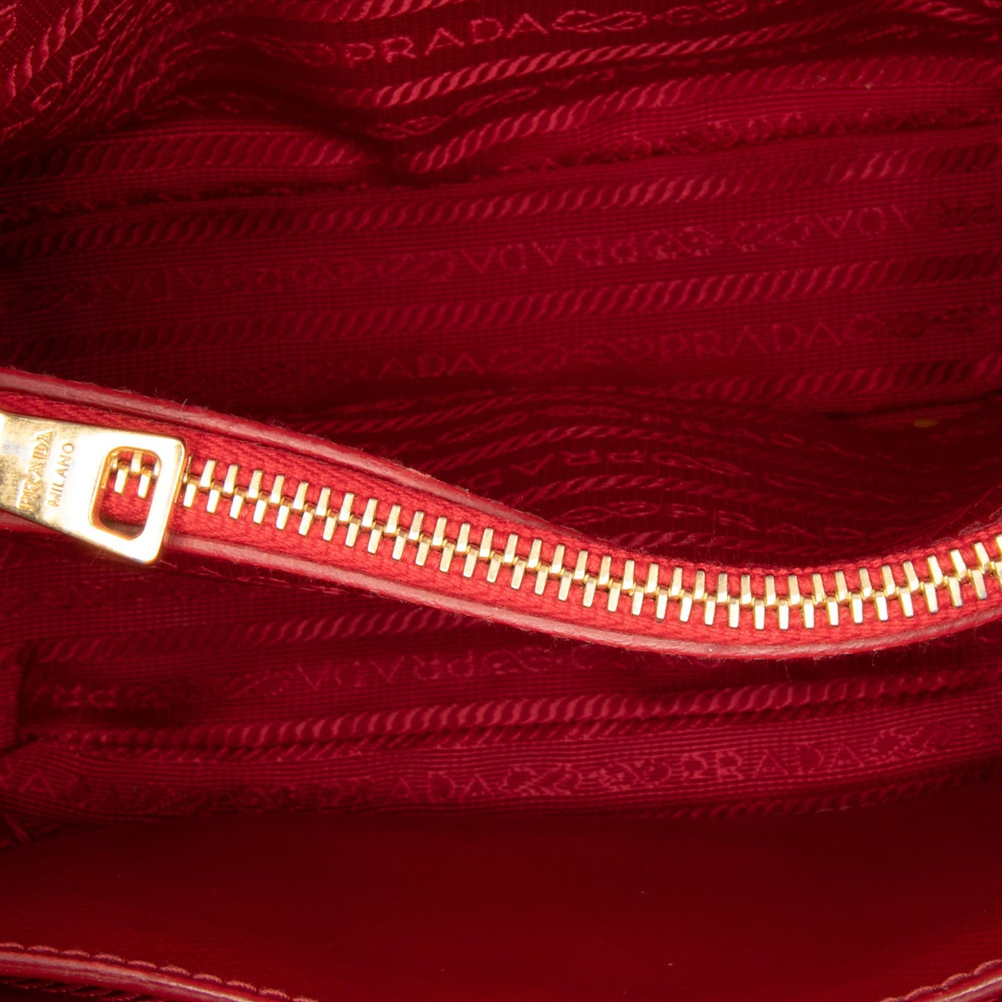 Prada Small Saffiano Vernice Promenade Satchel