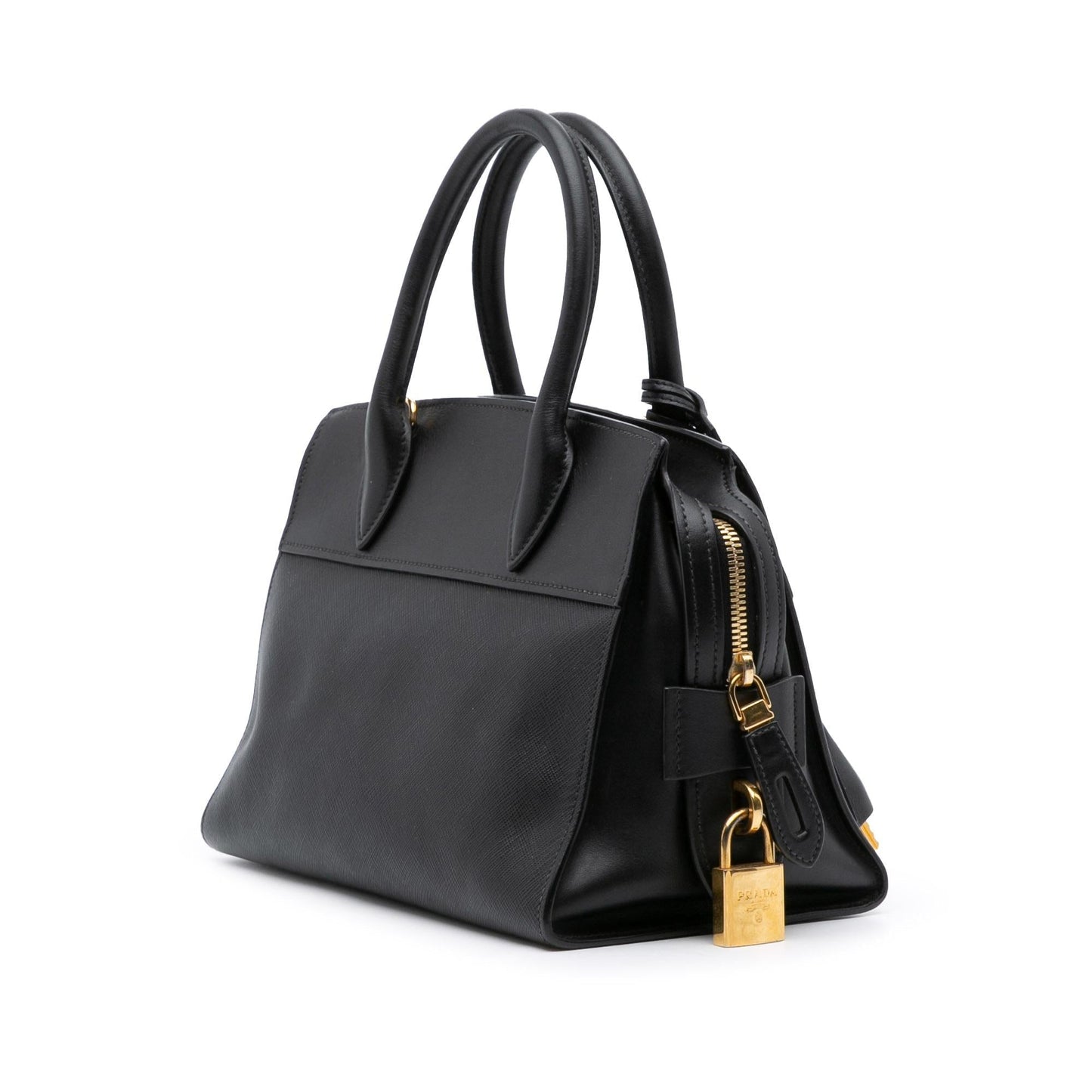 Prada Small Saffiano and City Calf Esplanade Satchel