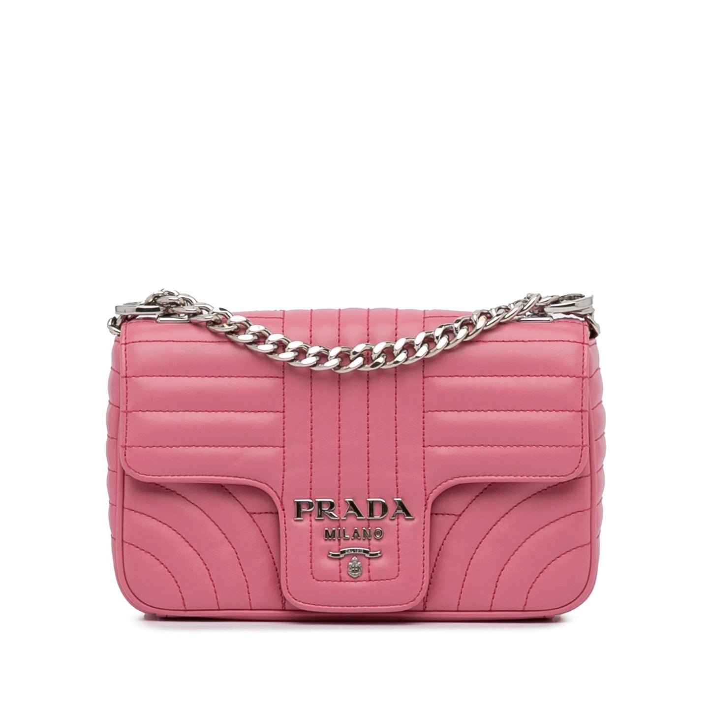 Prada Small Soft Calf Impunture Diagramme Bag (SHG-Bm4bri)