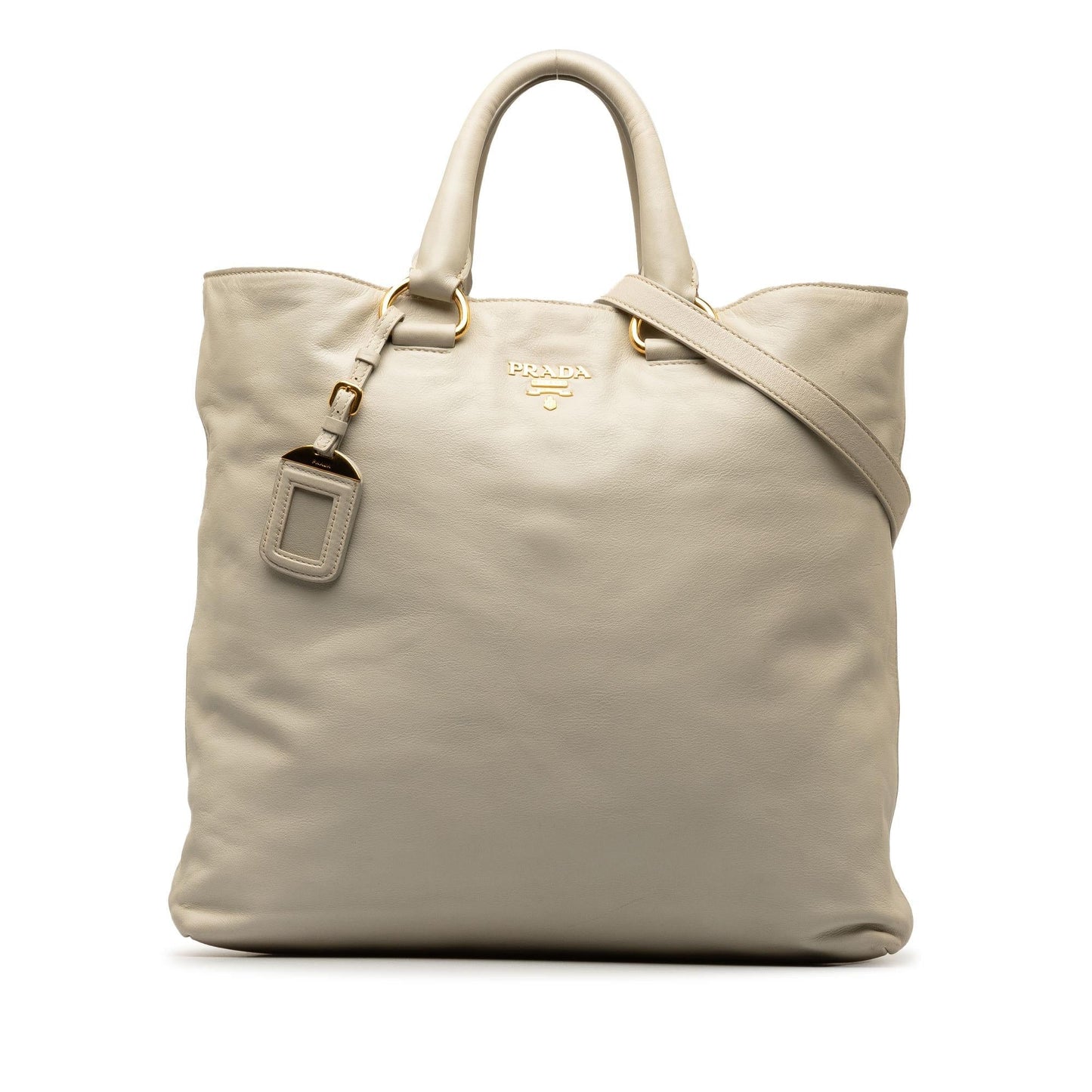 Prada Soft Calf Convertible Shopper Tote (SHG-thMpya)