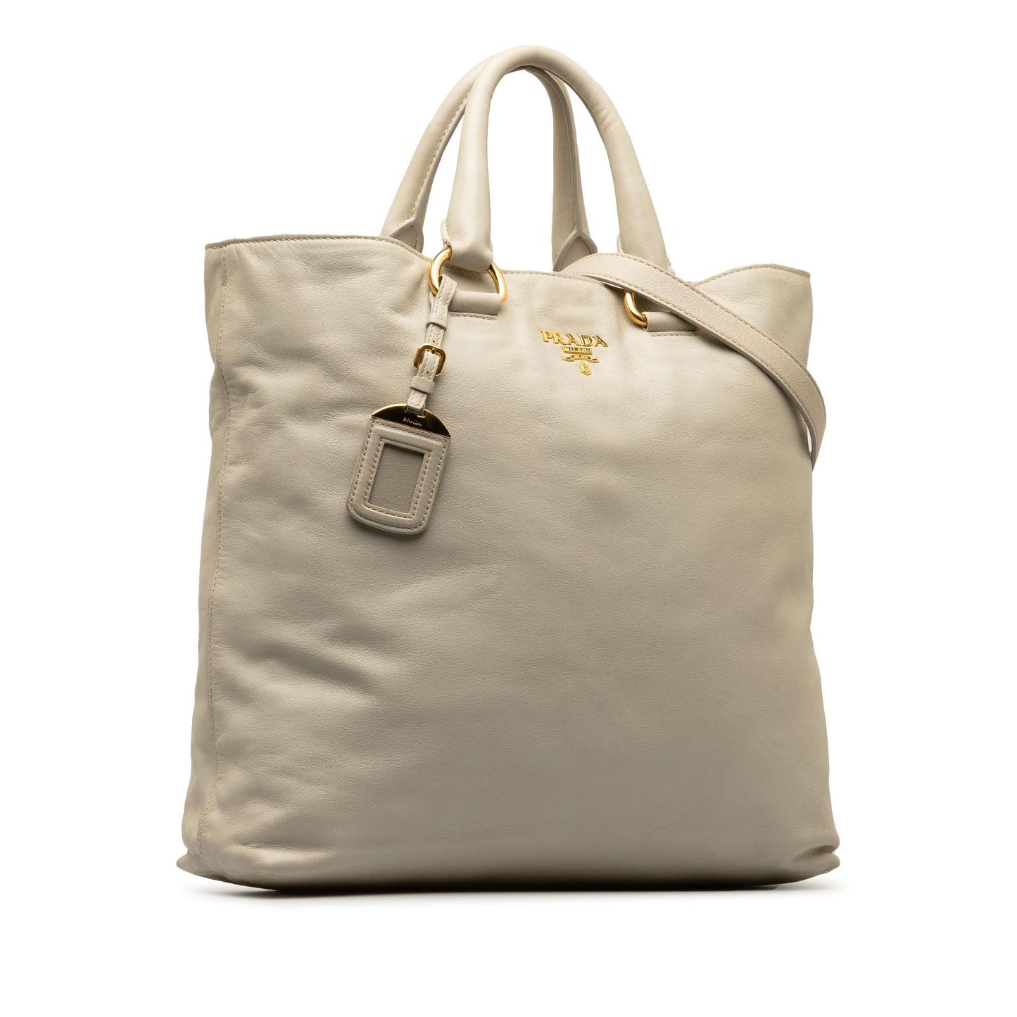Prada Soft Calf Convertible Shopper Tote (SHG-thMpya)