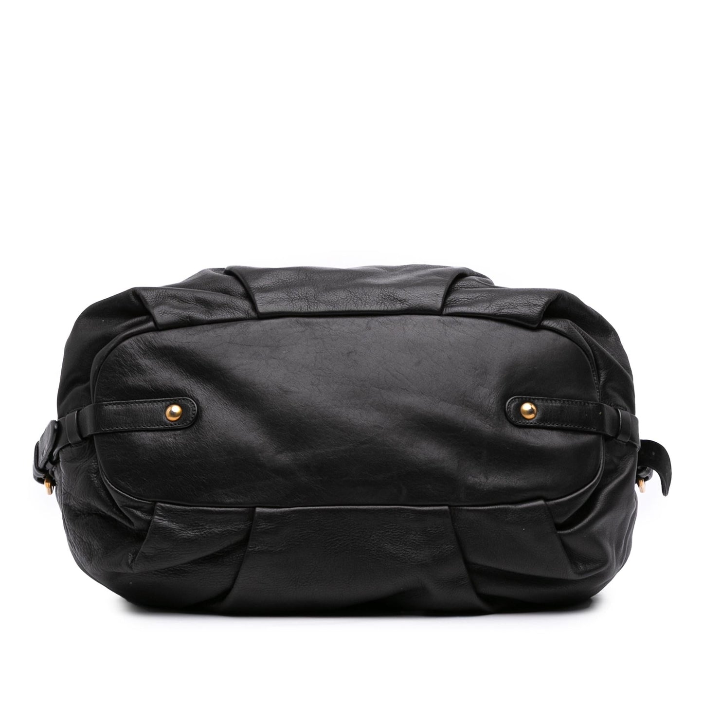 Prada Soft Calf Gathered Satchel