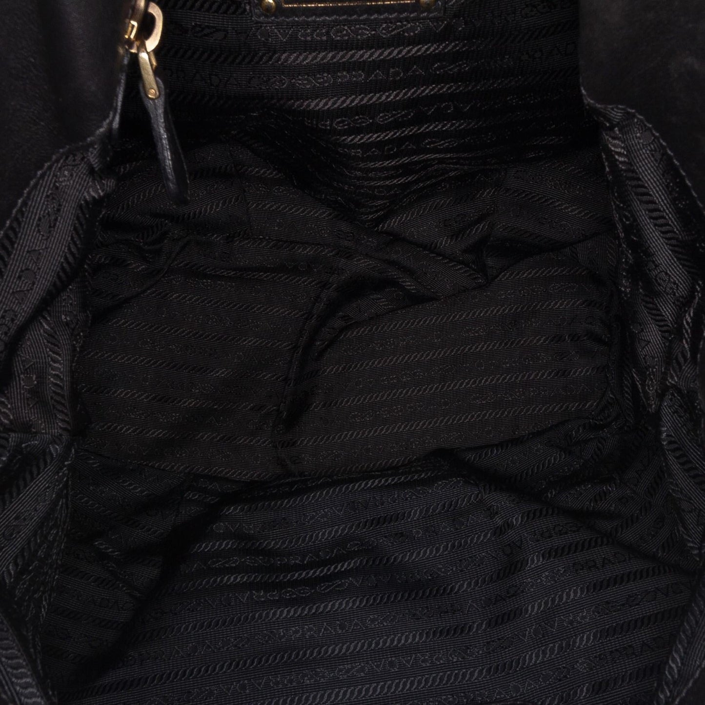 Prada Soft Calf Gathered Satchel