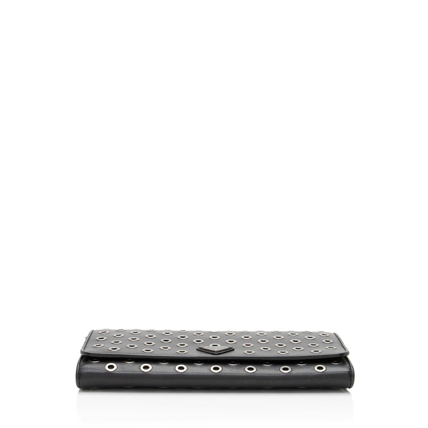 Prada Soft Calf Grommet Wallet on Chain