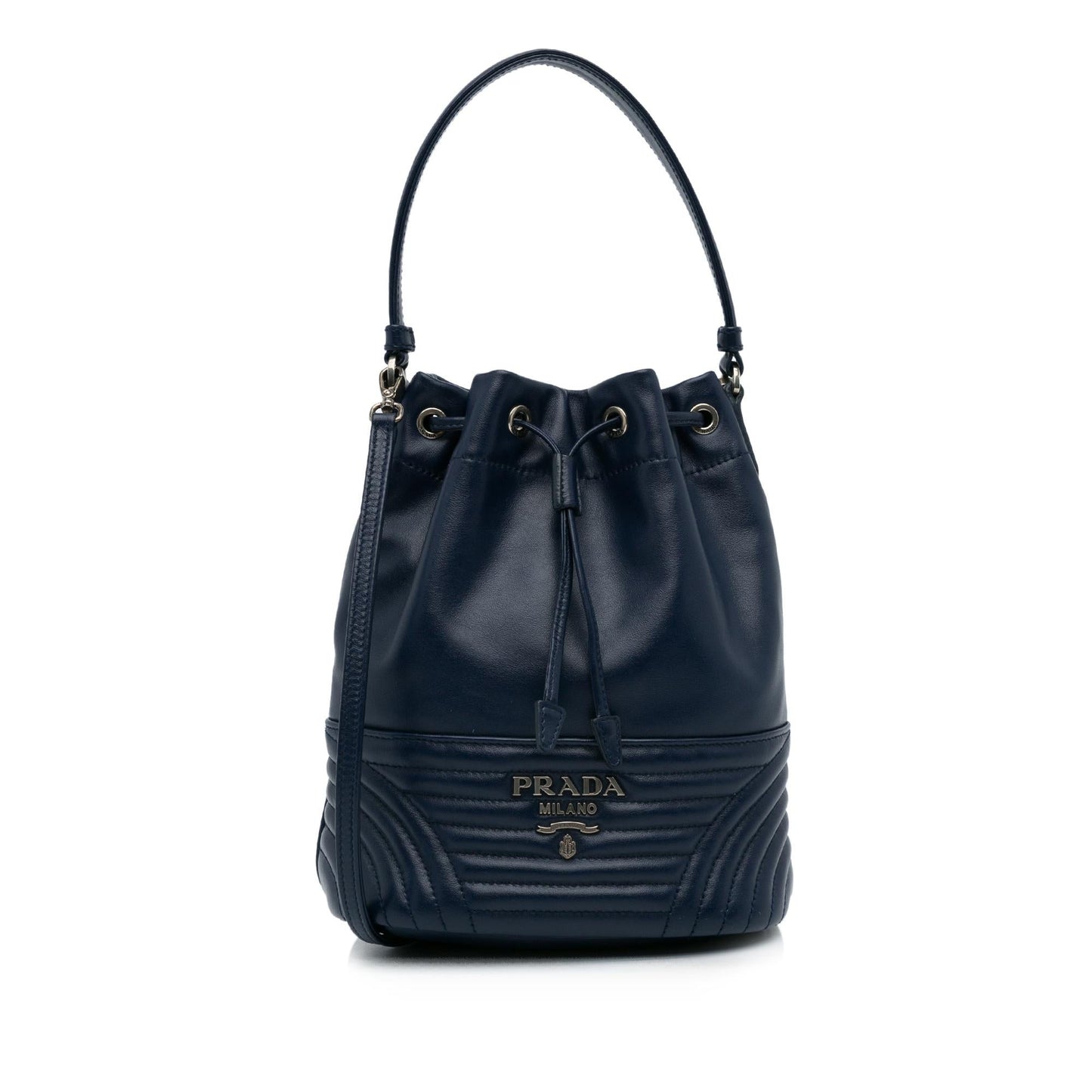 Prada Soft Calf Impunture Diagramme Bucket Bag (SHG-xRSXDM)