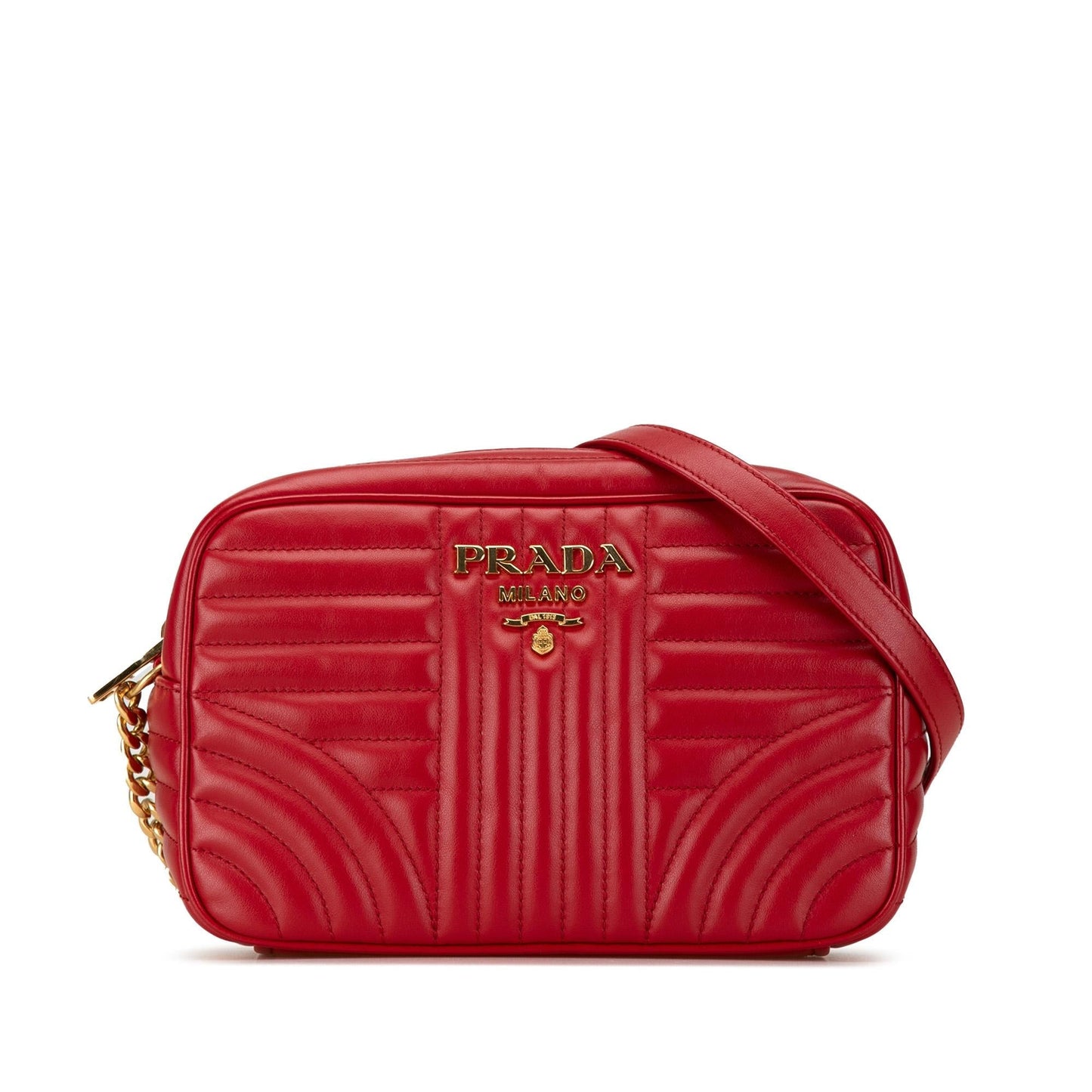 Prada Soft Calf Impunture Diagramme Camera Bag (SHG-sEVntt)