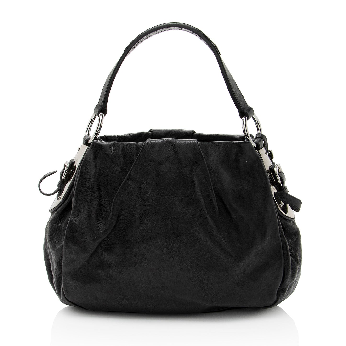 Prada Soft Calf Pleated Hobo