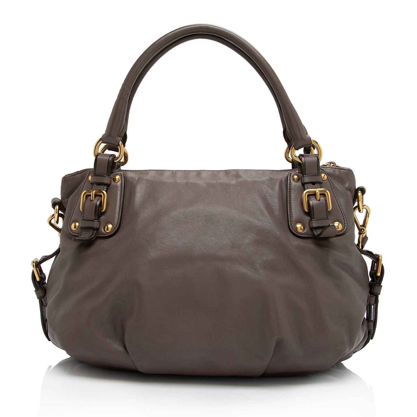 Prada Soft Calf Sacca 2 Manici Medium Satchel (SHF-IrfhQZ)