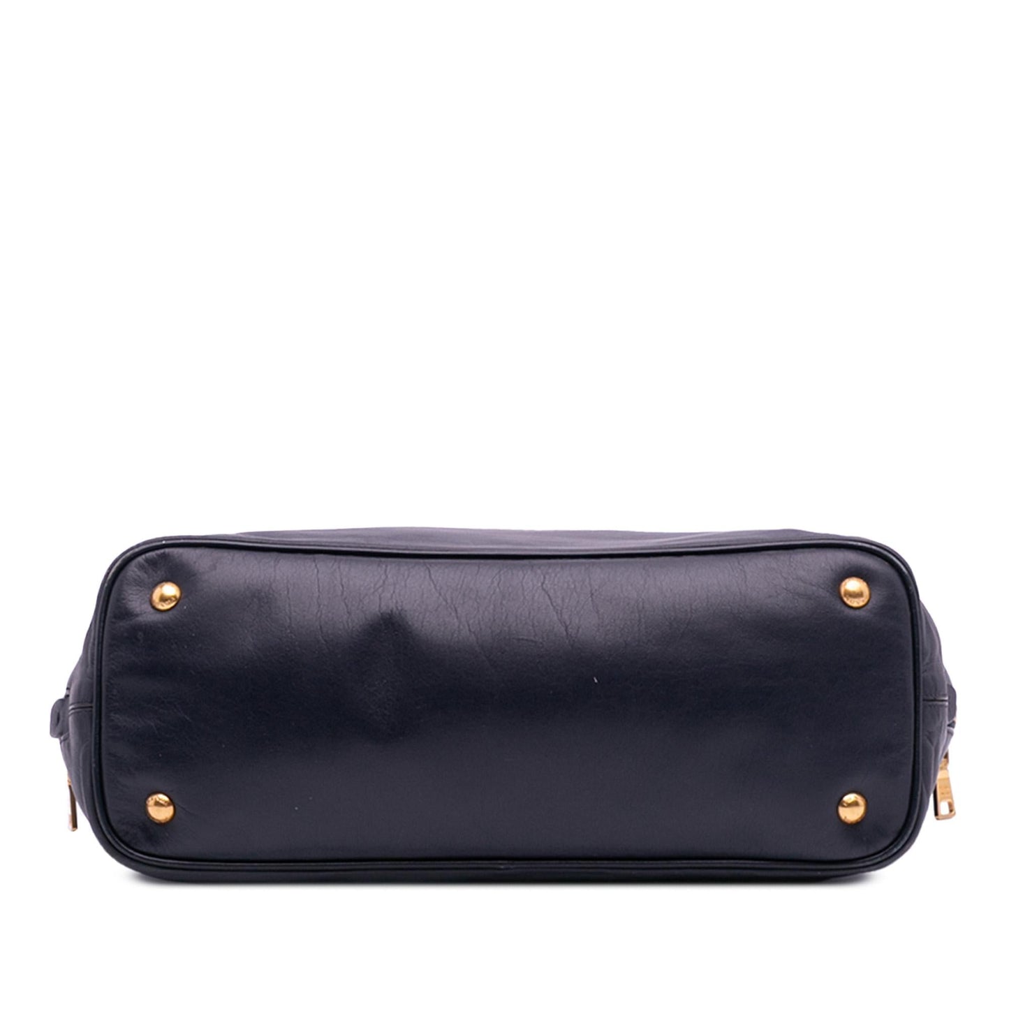 Prada Soft Calf Side Zip Convertible Tote