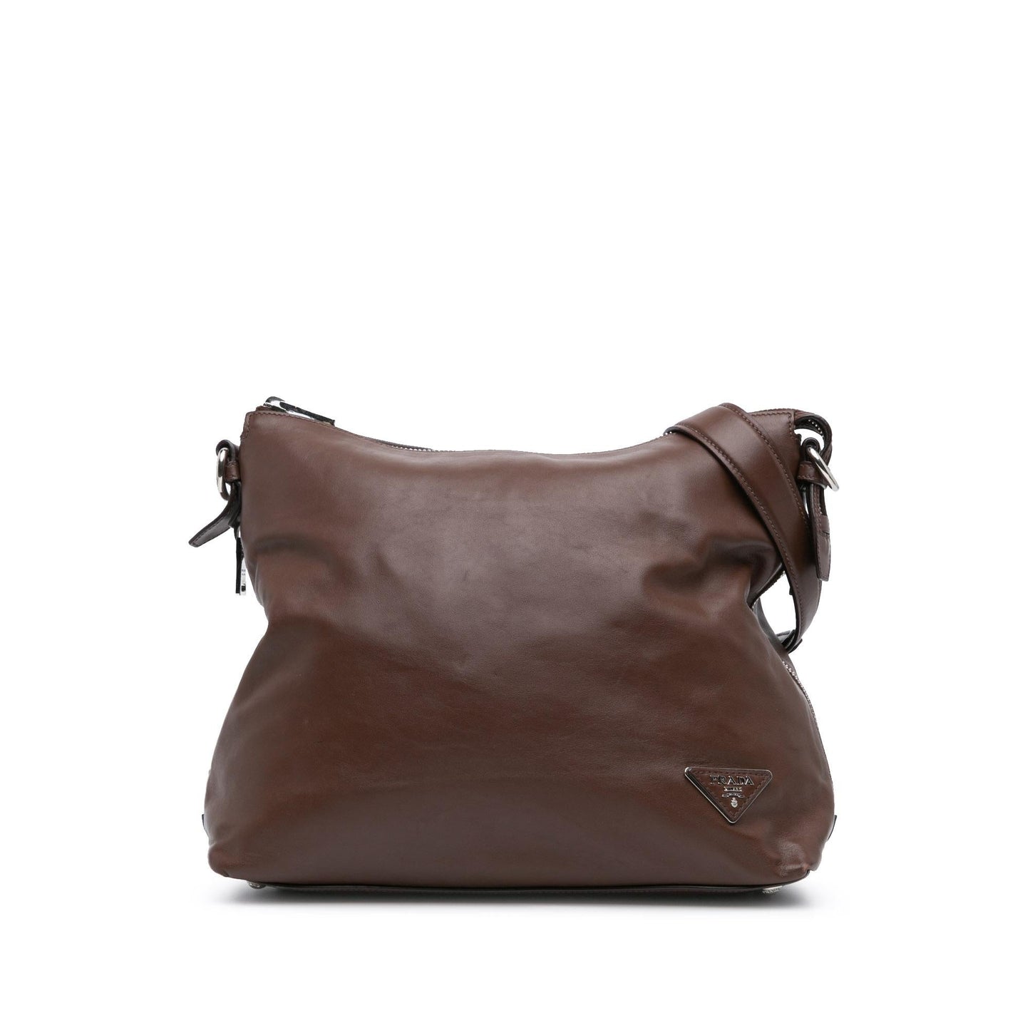 Prada Soft Calf Side Zip Hobo