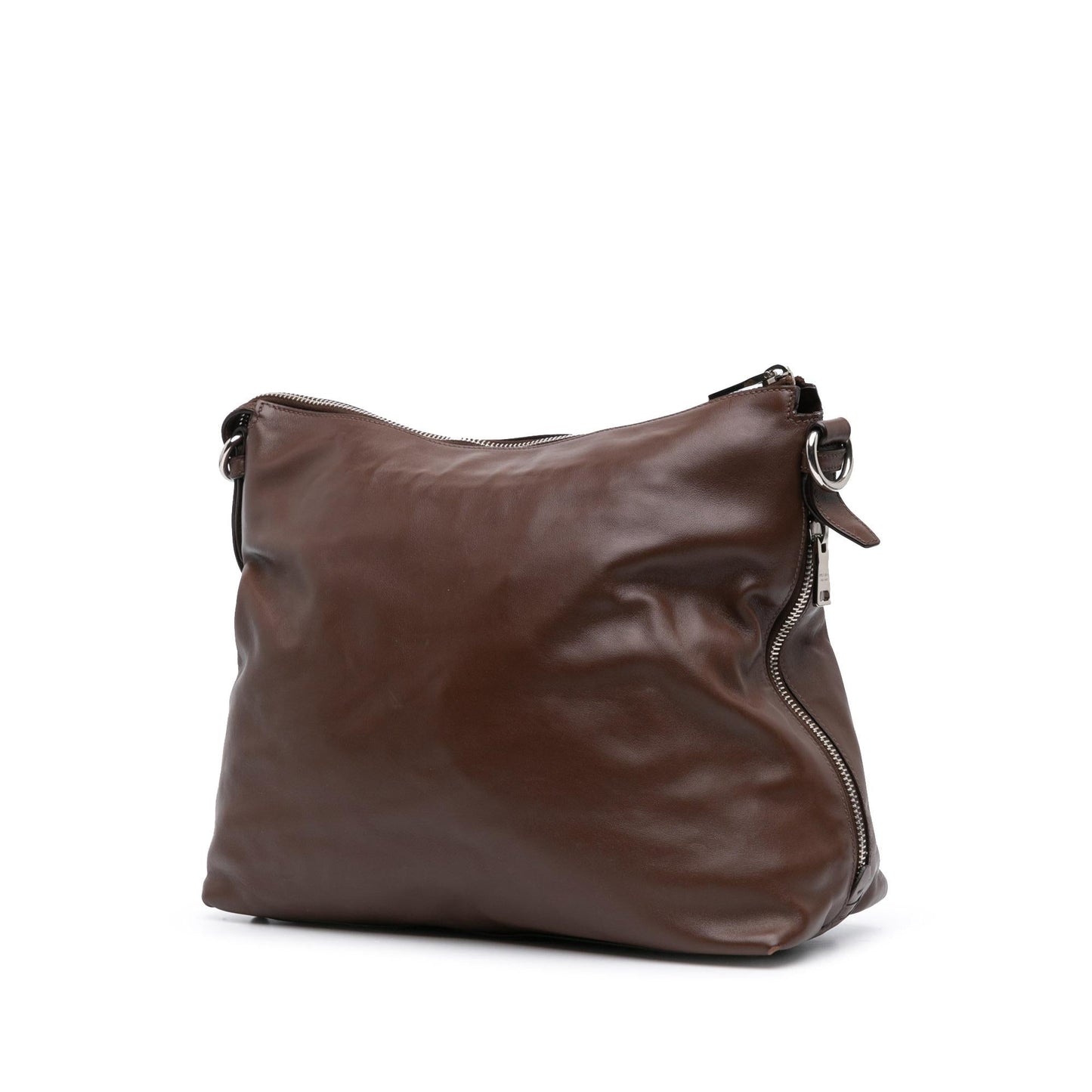 Prada Soft Calf Side Zip Hobo
