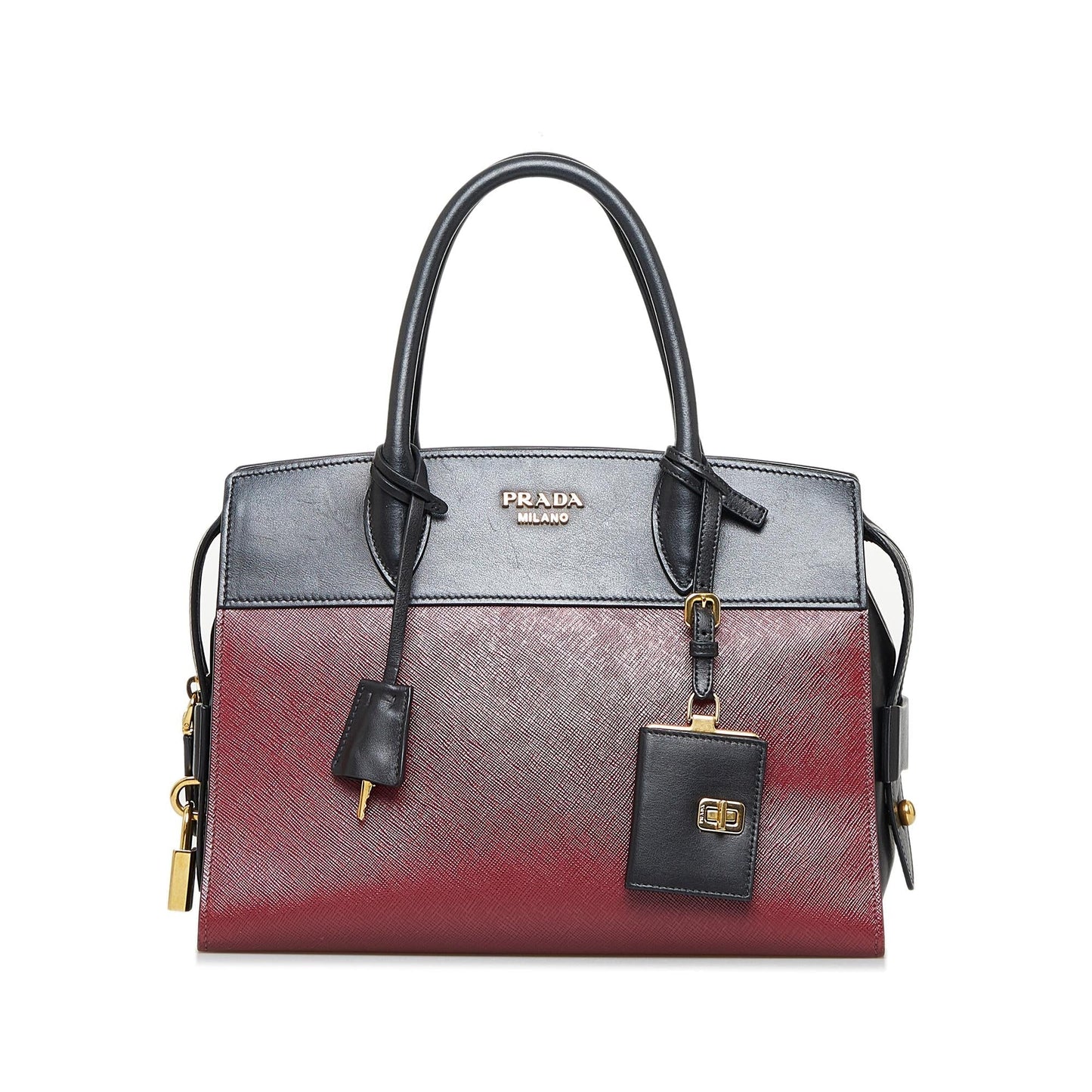 Prada Soft Calf-Trimmed Saffiano Esplanade (SHG-DqWXsj)