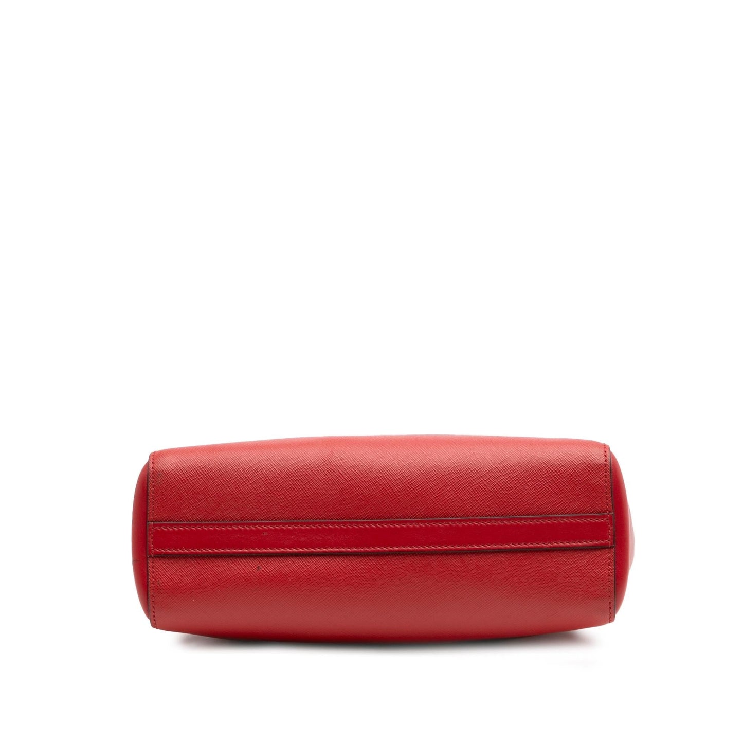 Prada Soft Calf Trimmed Saffiano Lux Open Convertible Tote
