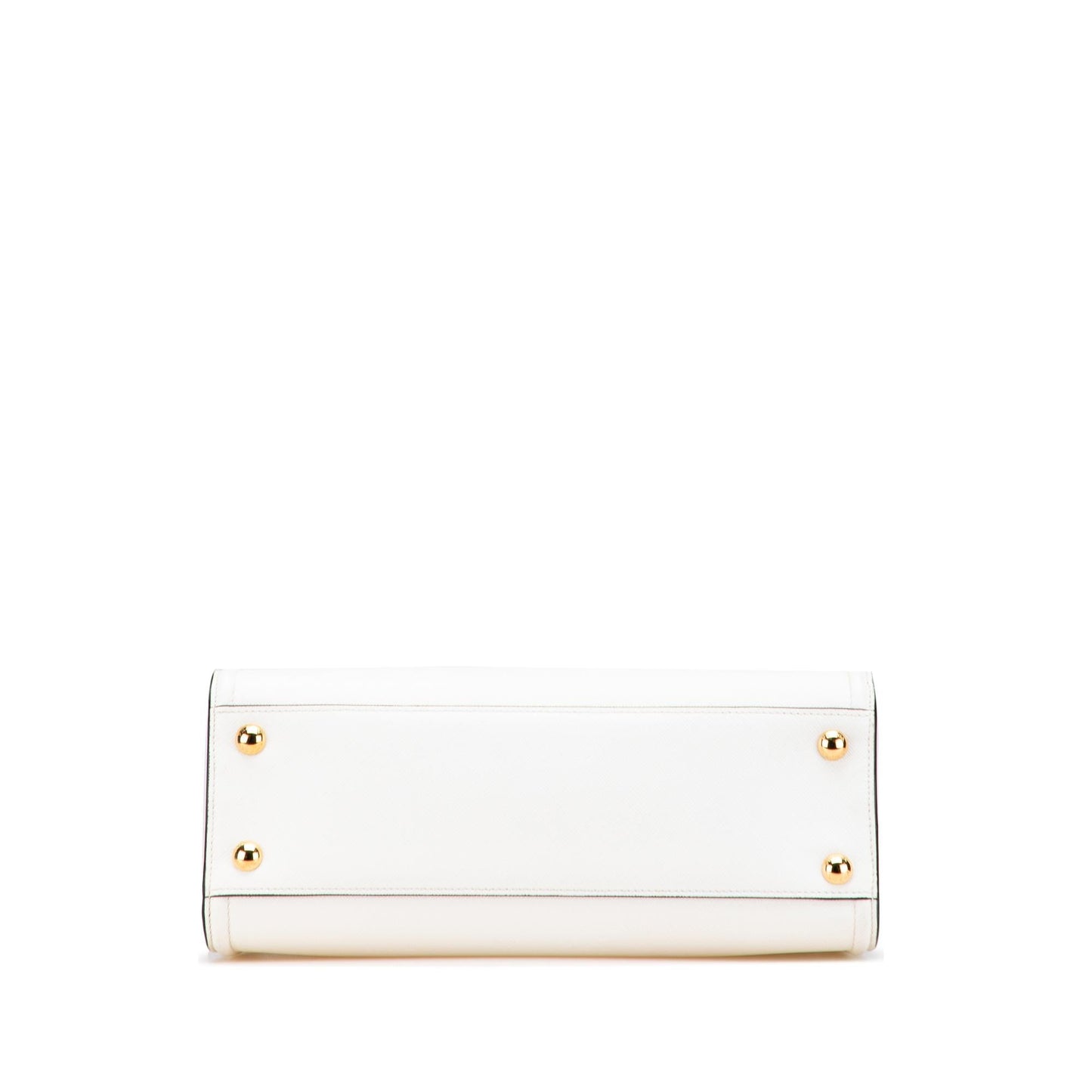 Prada Soft Calf Trimmed Saffiano Lux Satchel