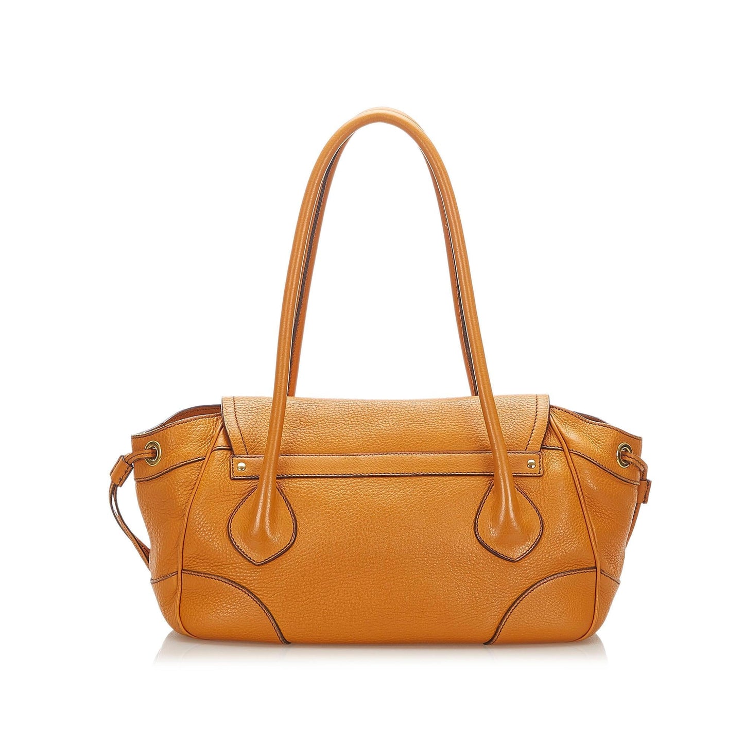 Prada Sound Lock Leather Handbag (SHG-31521)