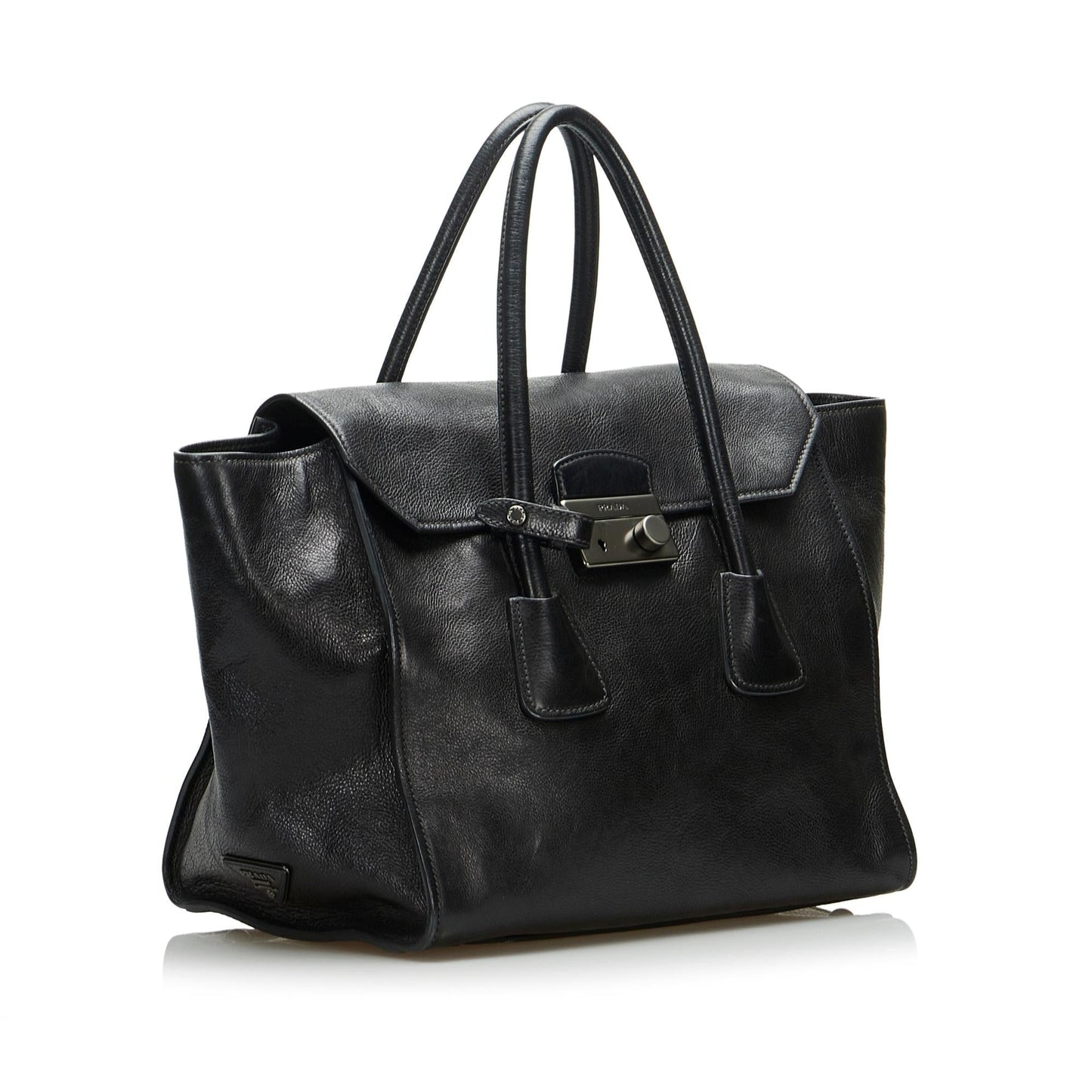 Prada Sound Lock  Satchel (SHG-kwP9Bq)