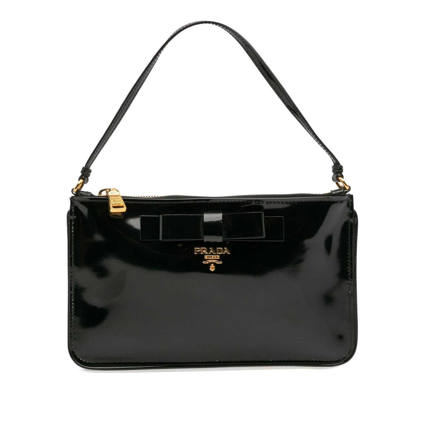 Prada Spazzolato Bow Pochette