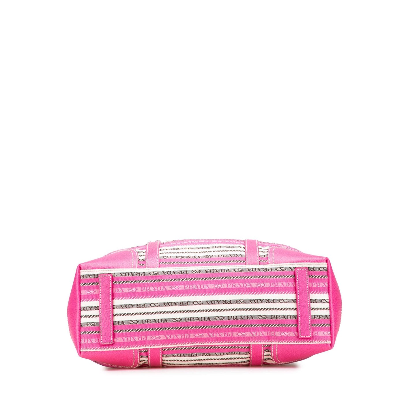 Prada Striped Jacquard Tote