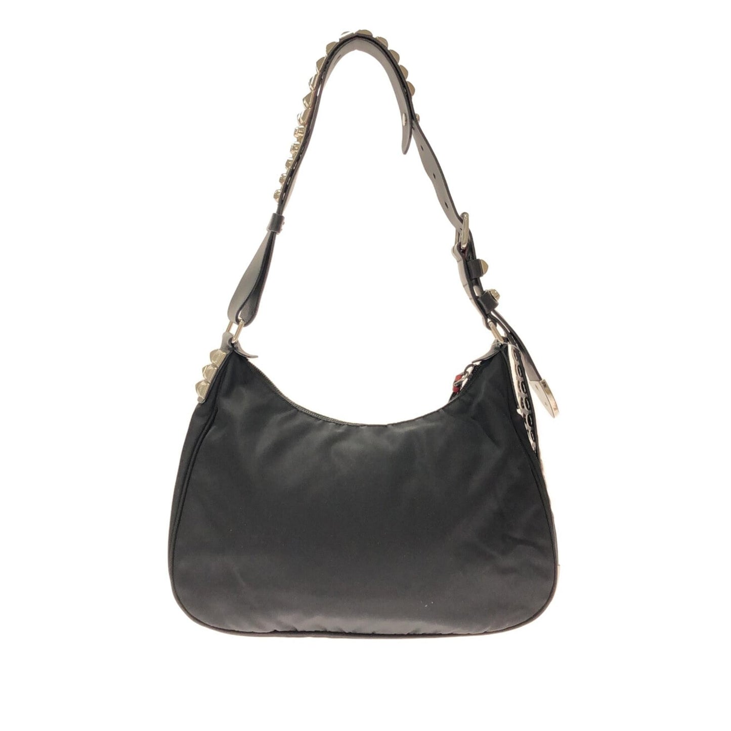 Prada Studded New Vela Tessuto Shoulder Bag (SHG-h6gFLh)
