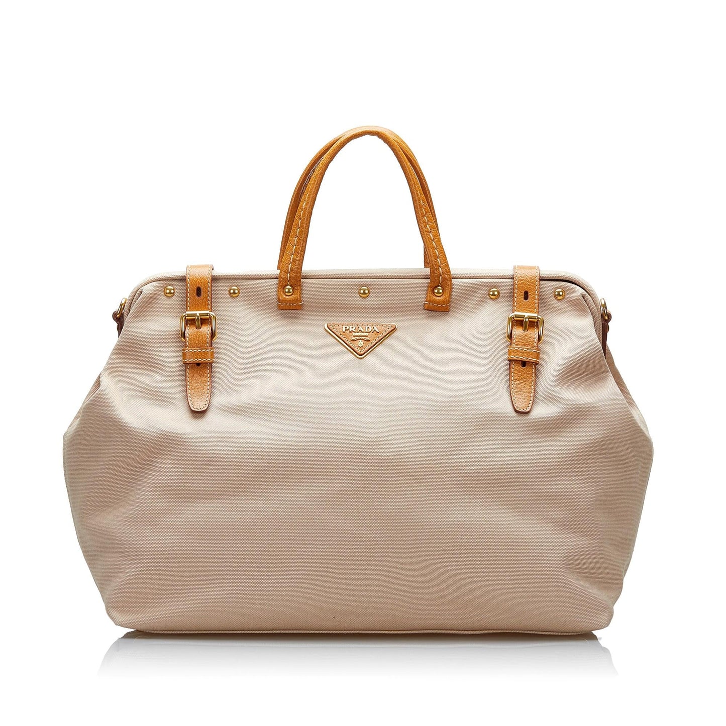 Prada Studded Tessuto Satchel (SHG-AlIgoJ)
