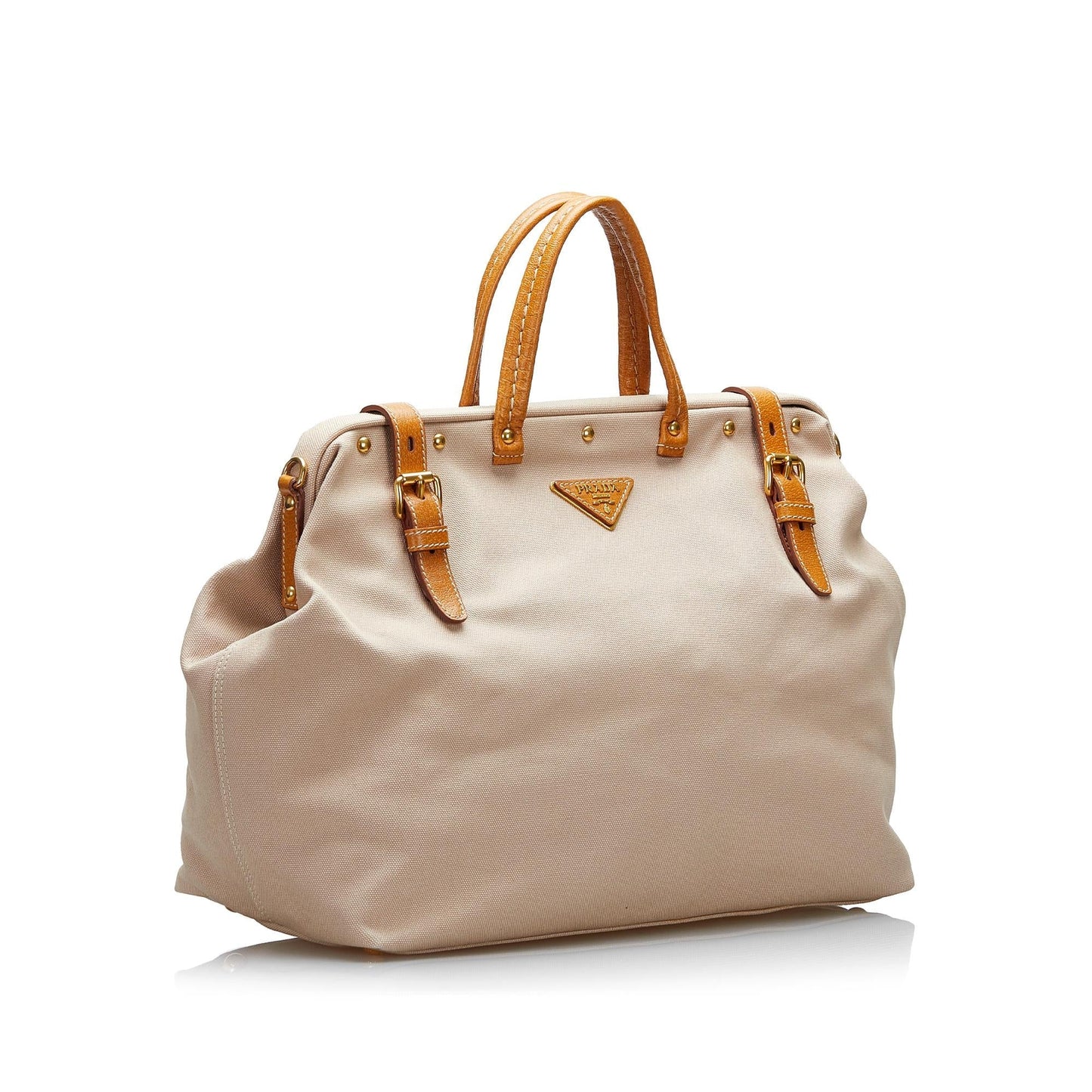 Prada Studded Tessuto Satchel (SHG-AlIgoJ)