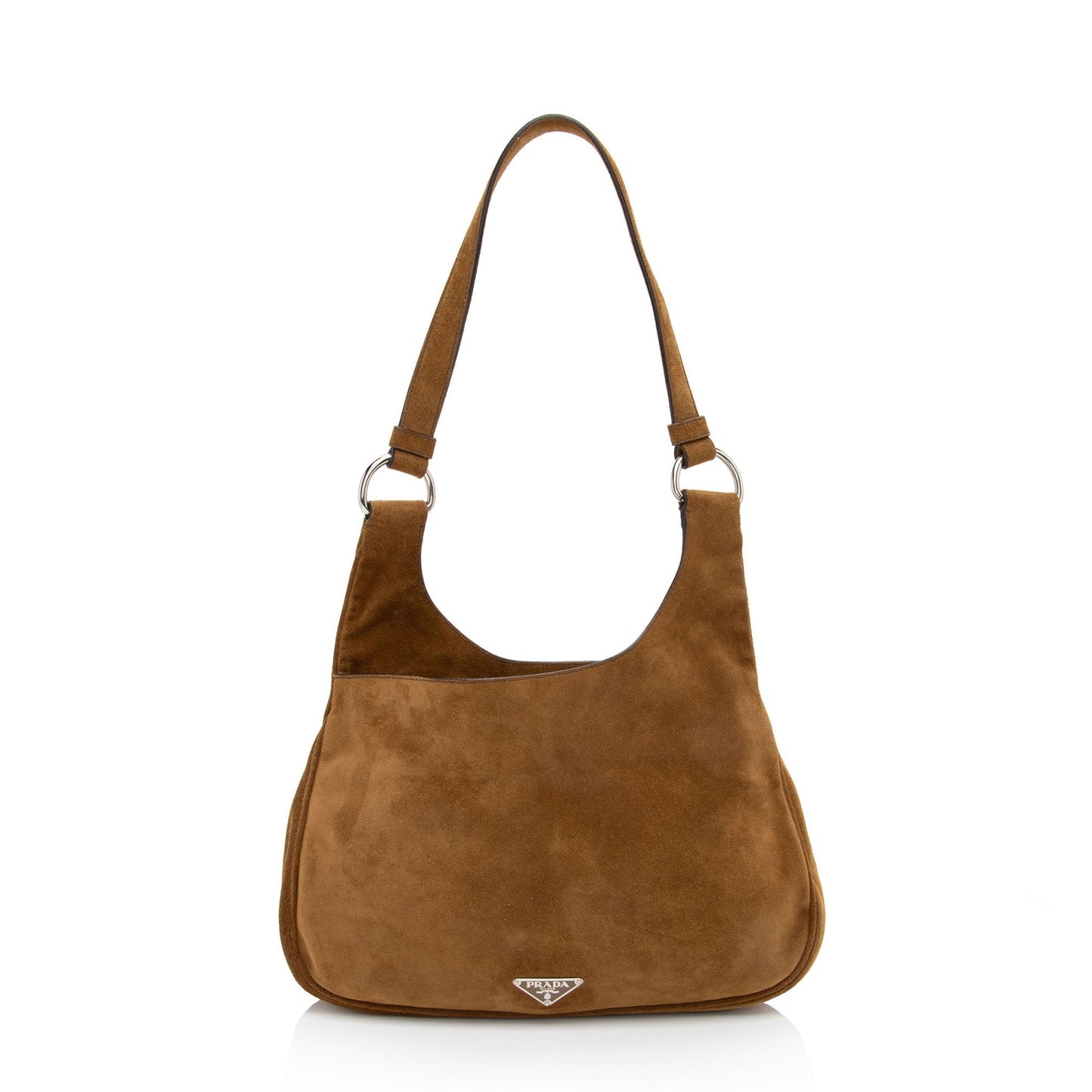 Prada Suede Camoscio Cross Hobo (SHF-KpIjhA)