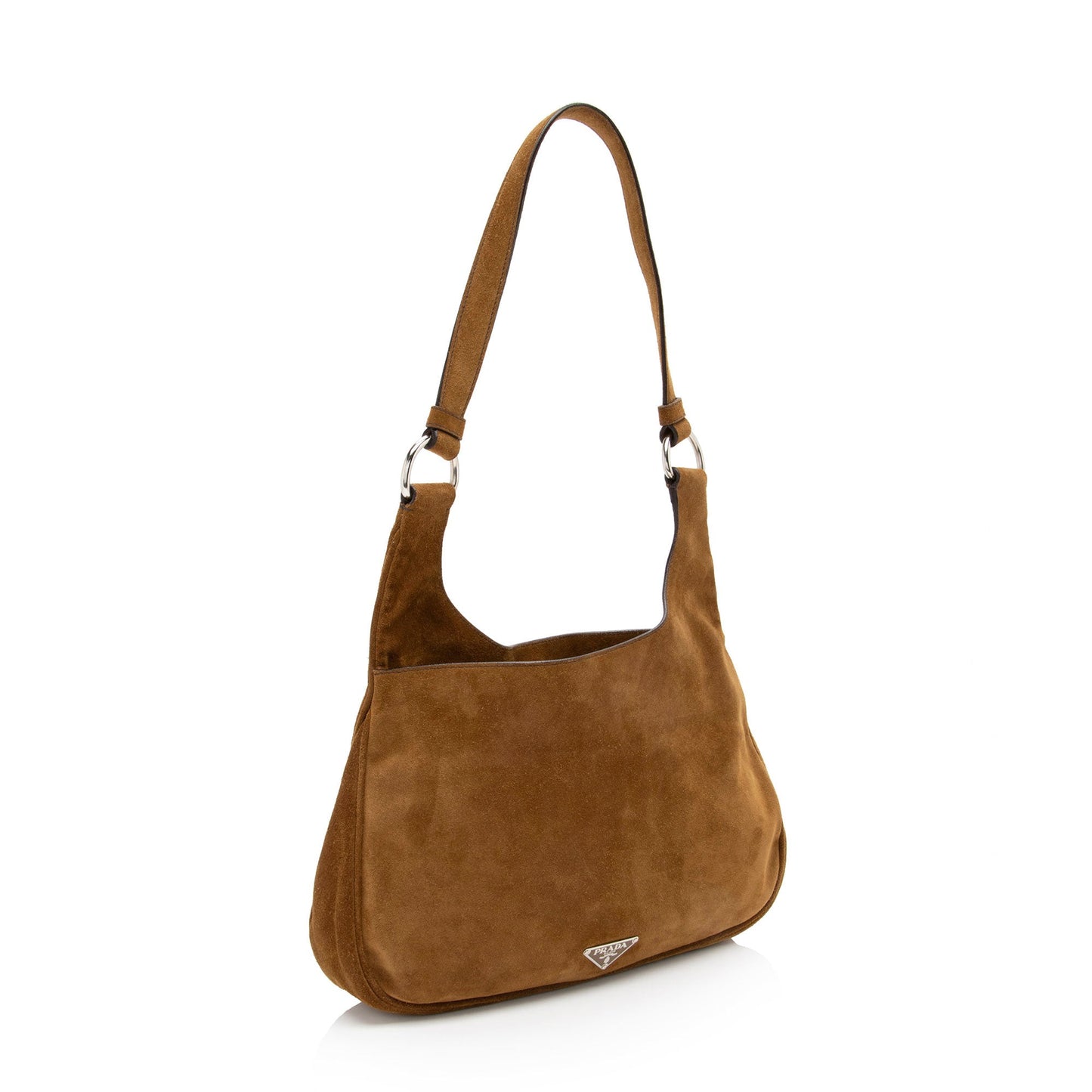 Prada Suede Camoscio Cross Hobo (SHF-KpIjhA)