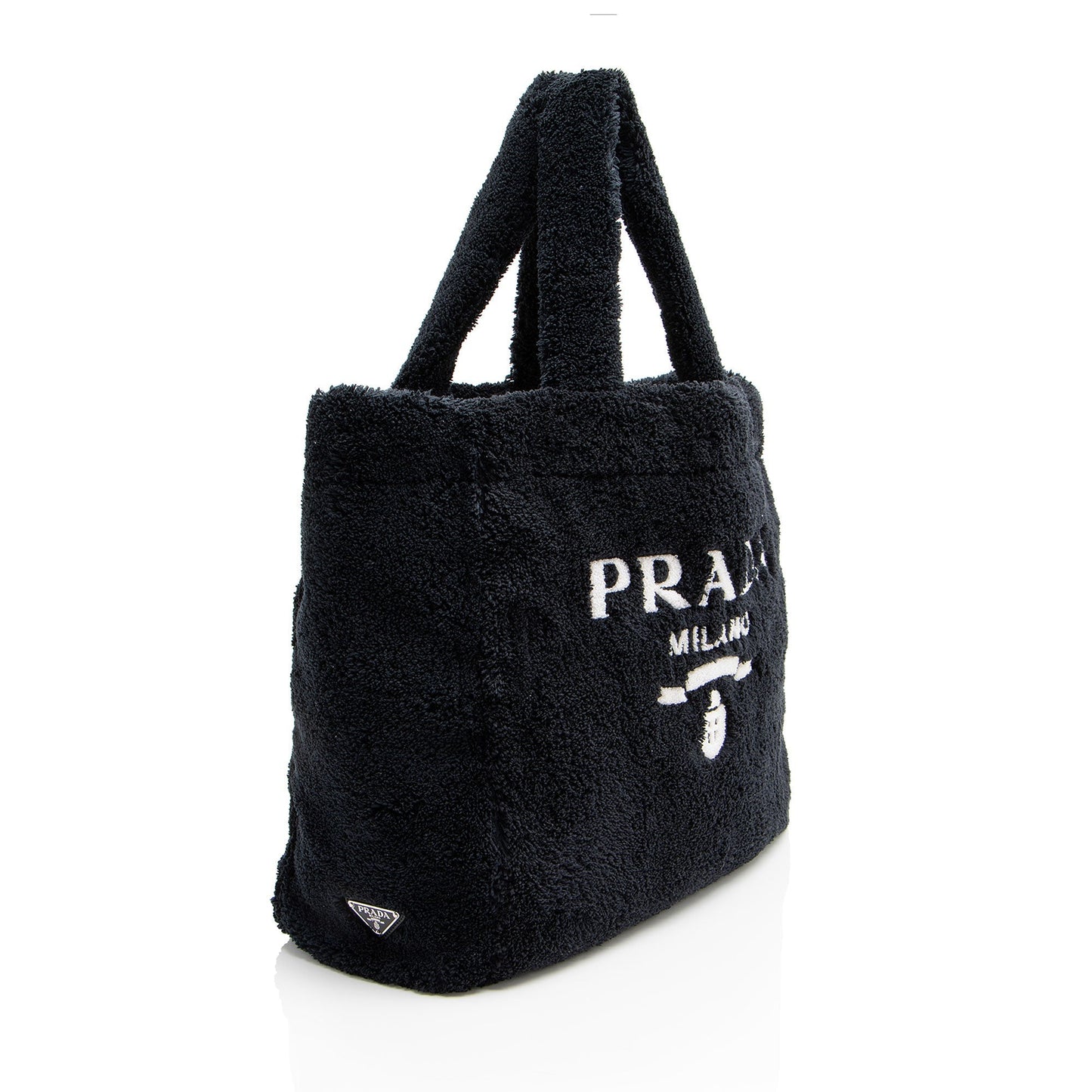 Prada Terry Cloth Logo Tote (SHF-NgTtos)