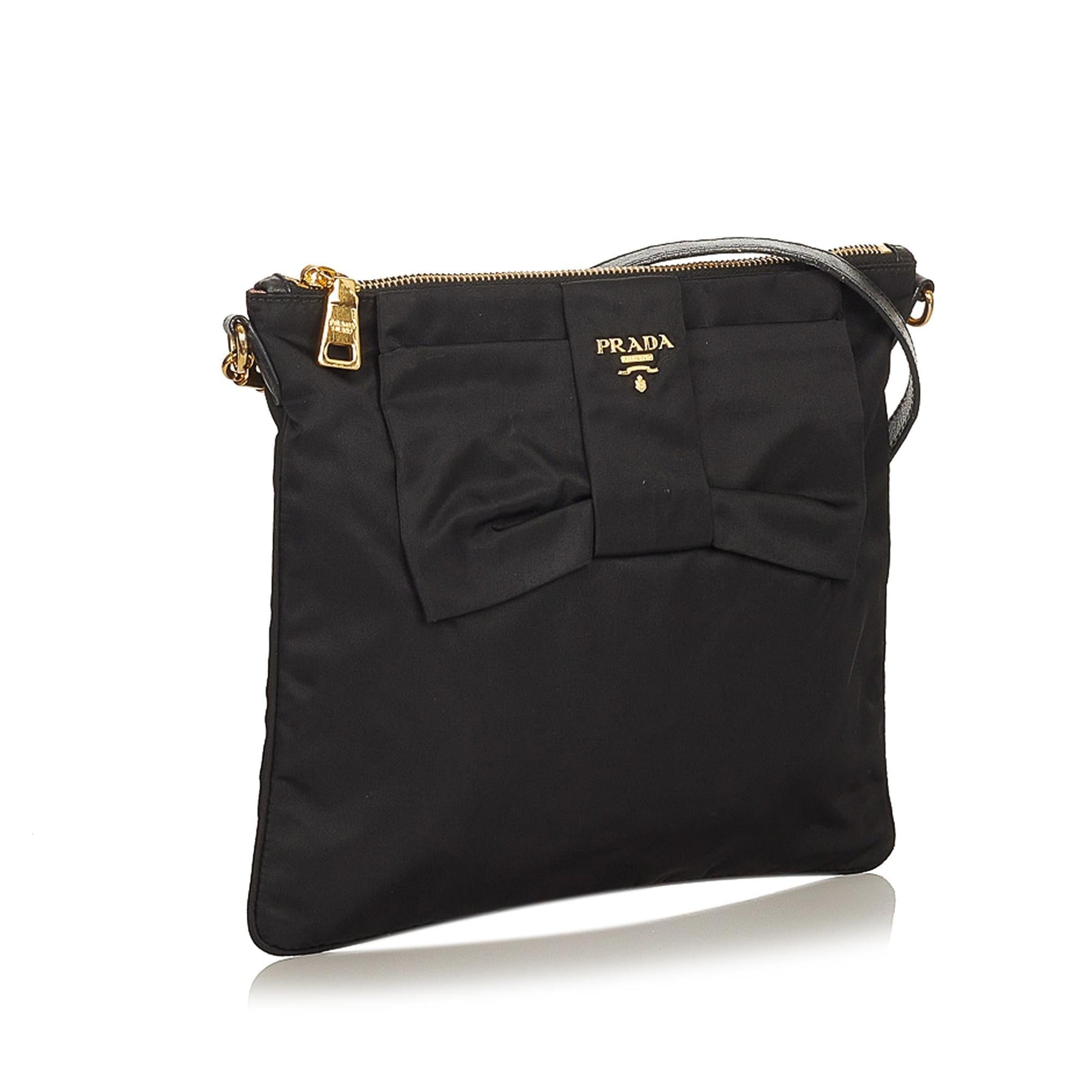 Prada Tessuto Bow Crossbody Bag - Ewore Bags