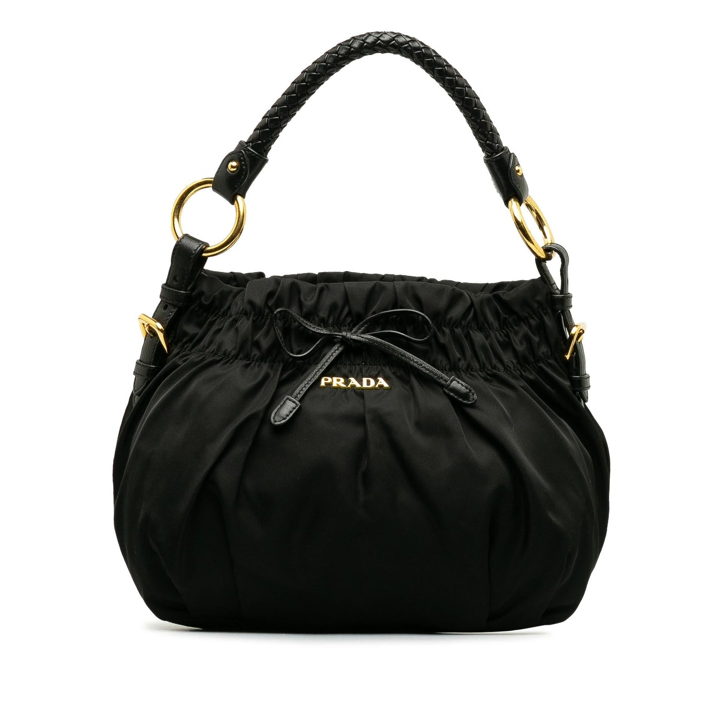 Prada Tessuto Bow Hobo (SHG-aYDJME)