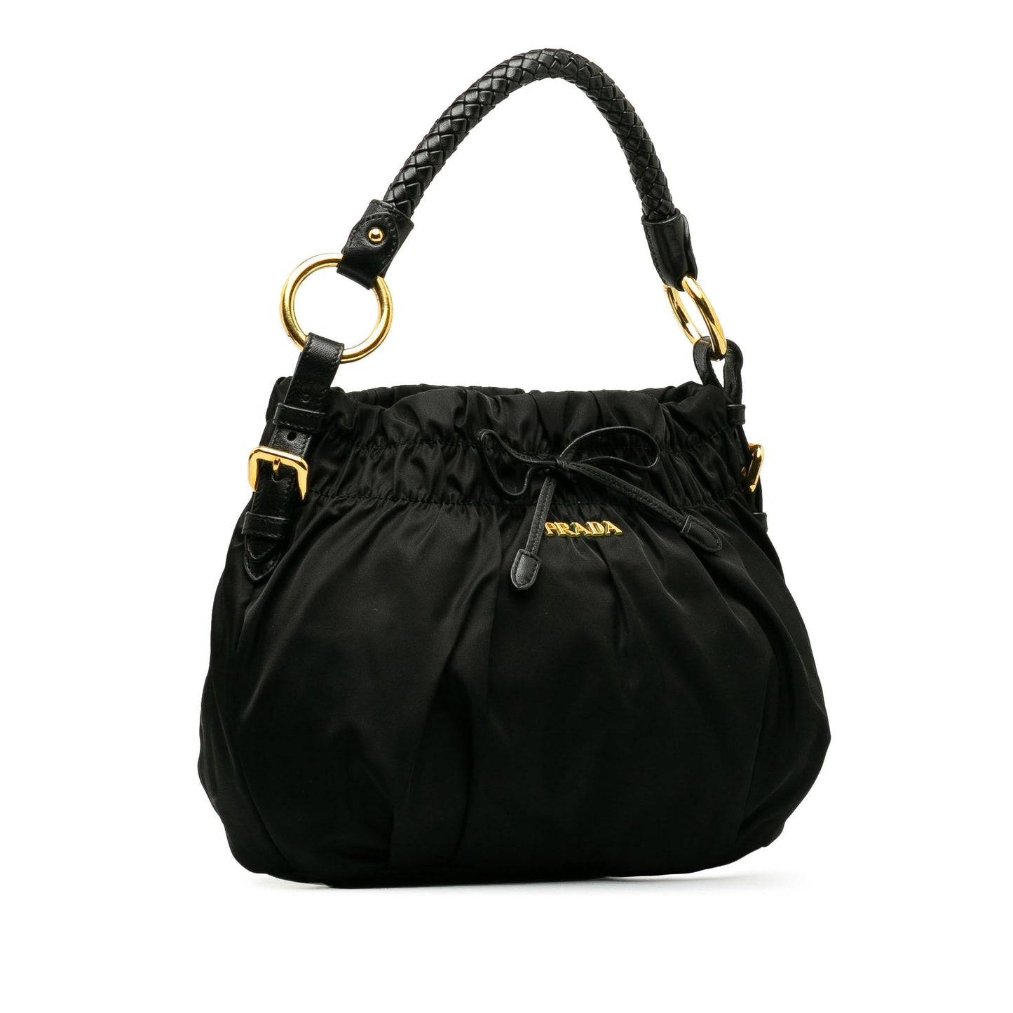 Prada Tessuto Bow Hobo (SHG-aYDJME)
