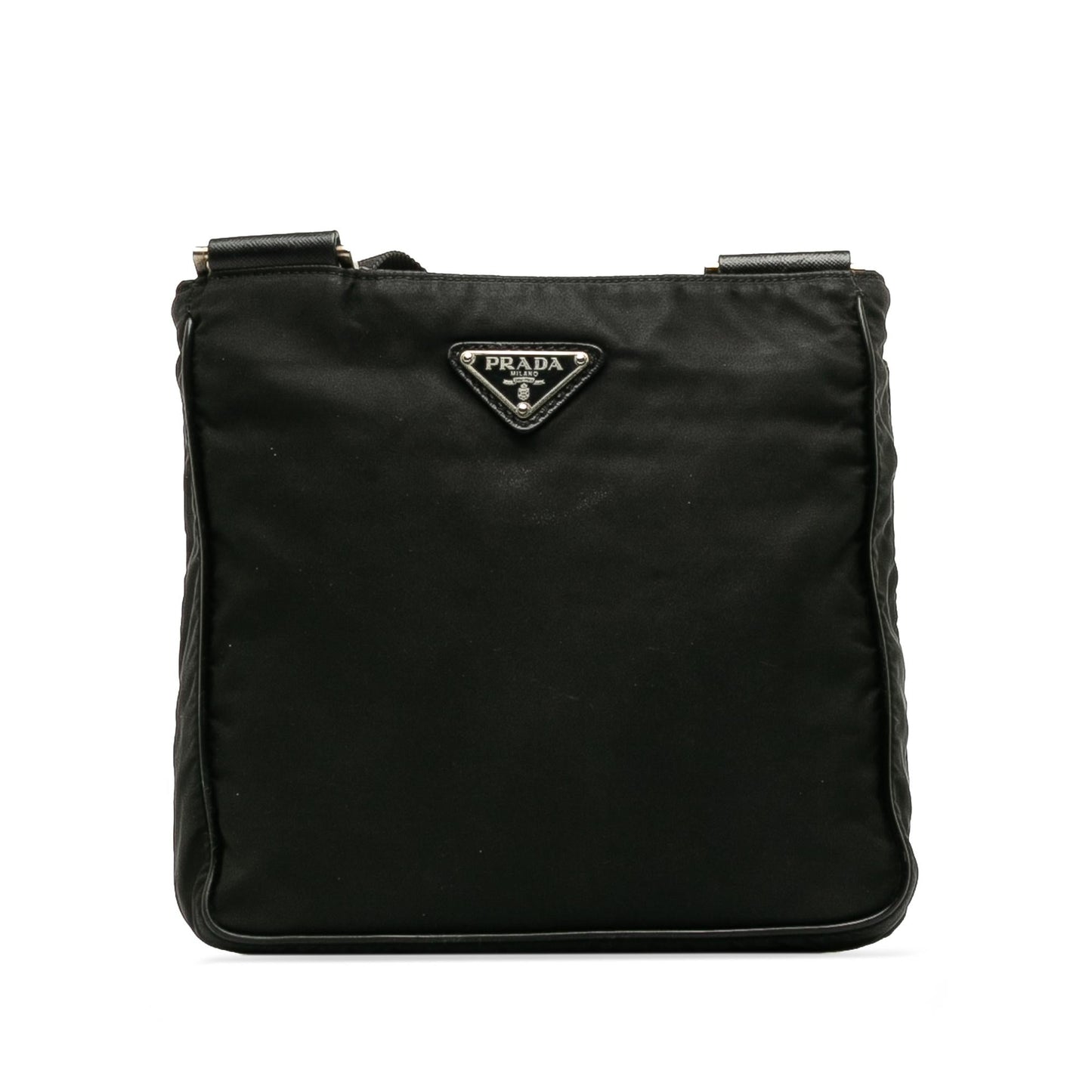 Prada Tessuto Buckle Messenger Bag