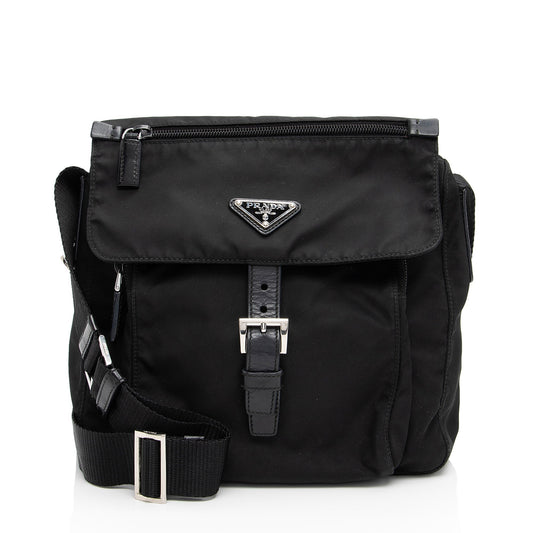 Prada Tessuto Buckle Messenger (SHF-ZElqhI)