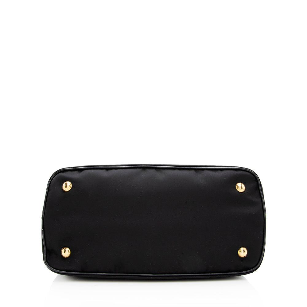 Prada Tessuto Calf Leather Convertible Tote (SHF-18982)