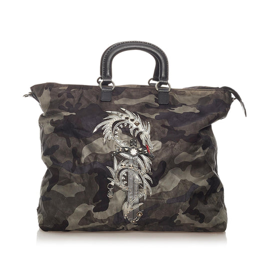 Prada Tessuto Camouflage Dragon Satchel - Ewore Bags