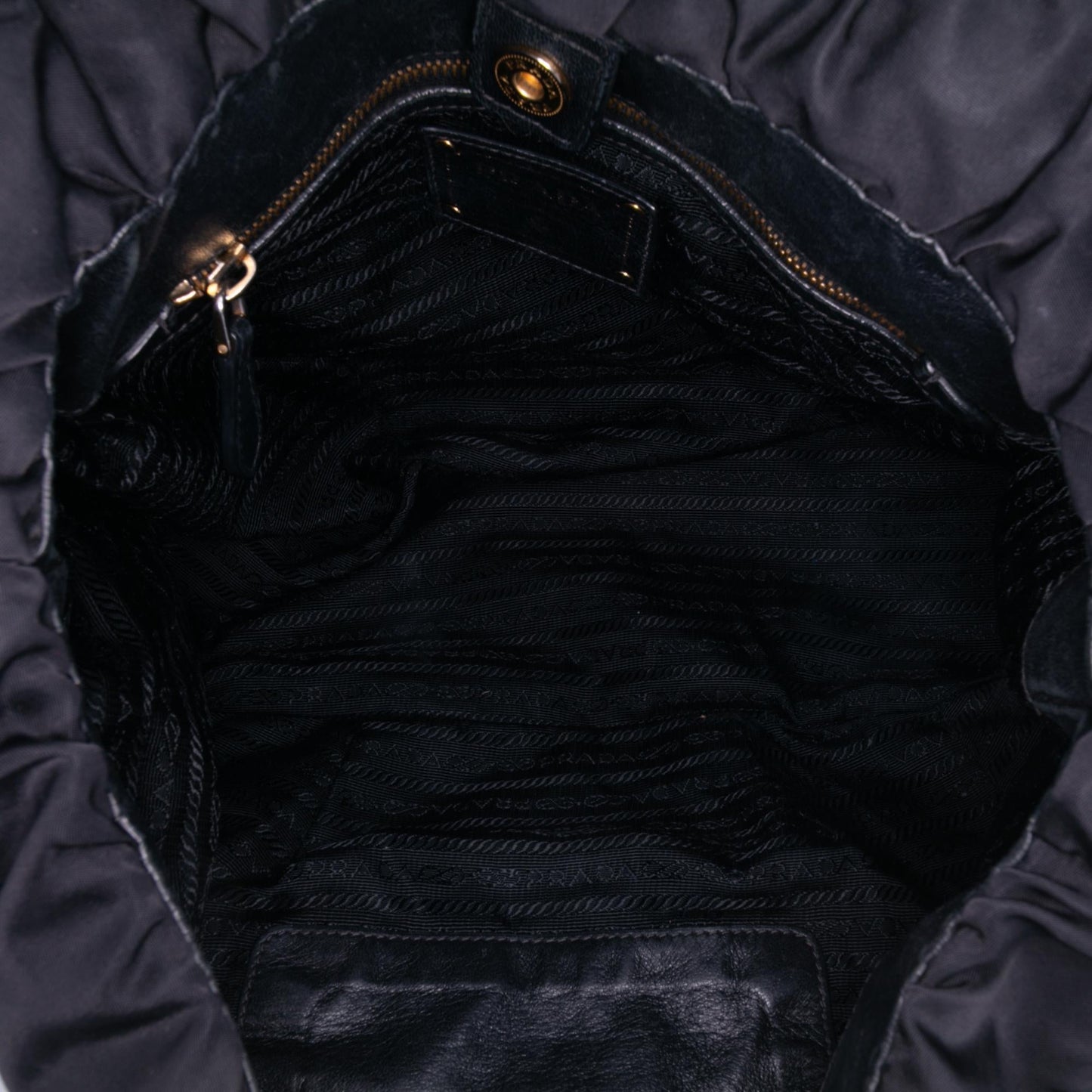 Prada Tessuto Canapa Logo Satchel