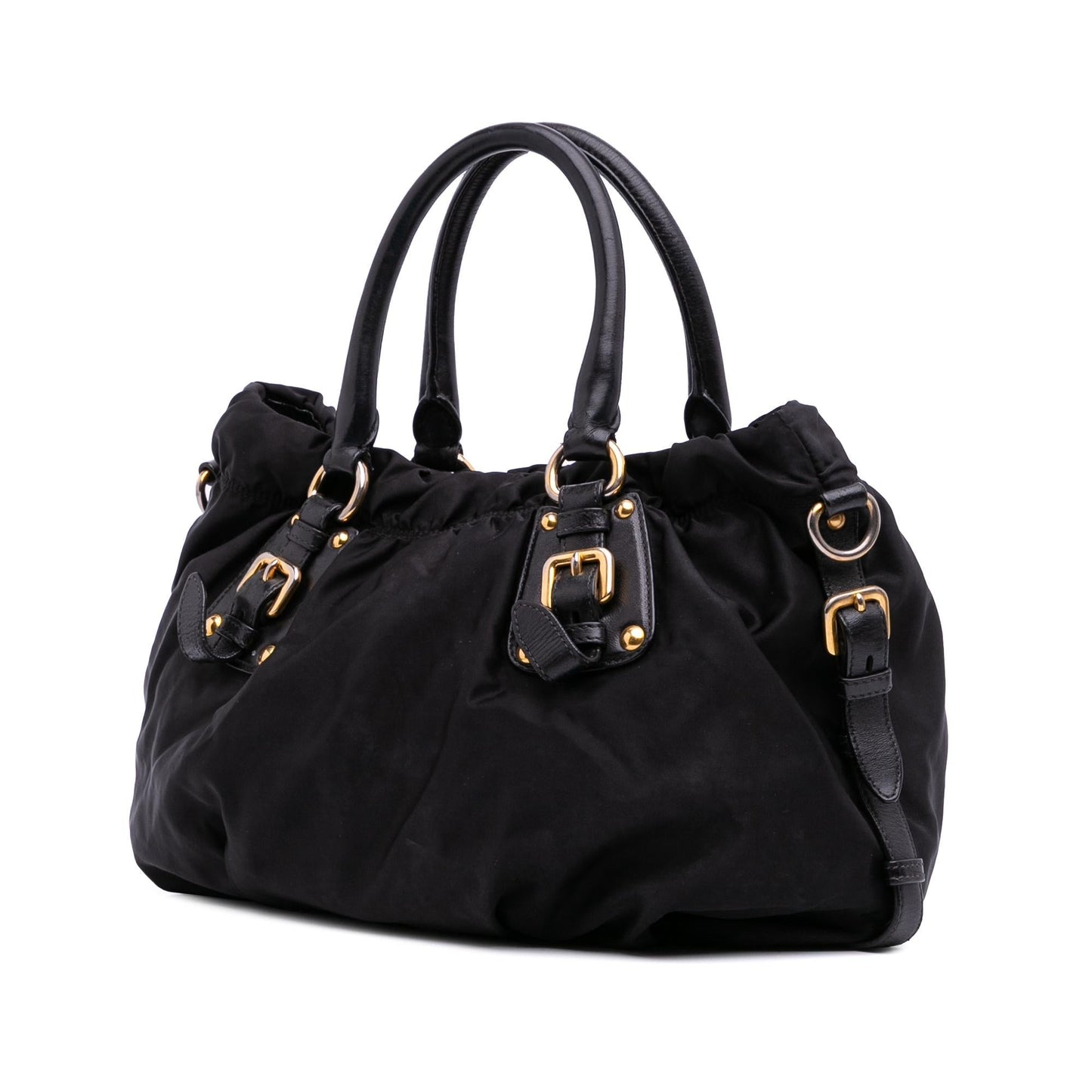 Prada Tessuto Canapa Logo Satchel