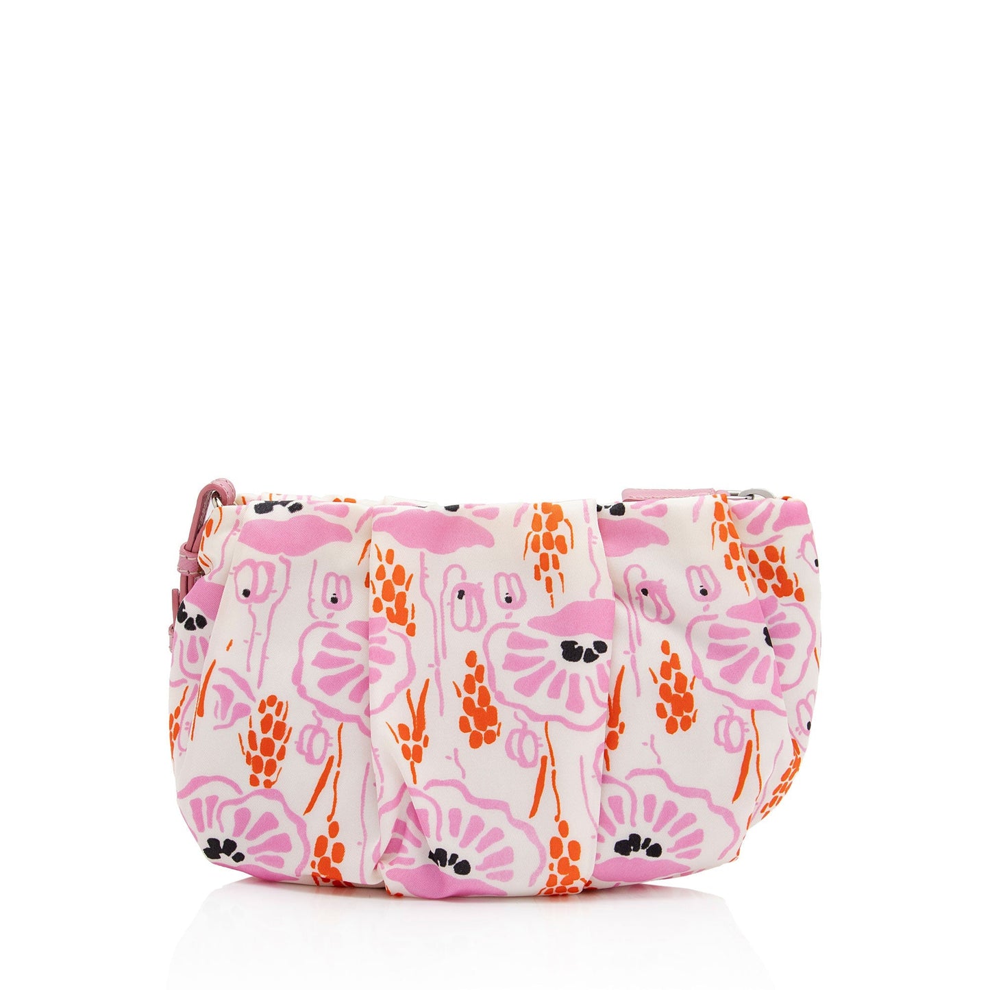 Prada Tessuto Floral Bow Wristlet (SHF-JvmMUv)