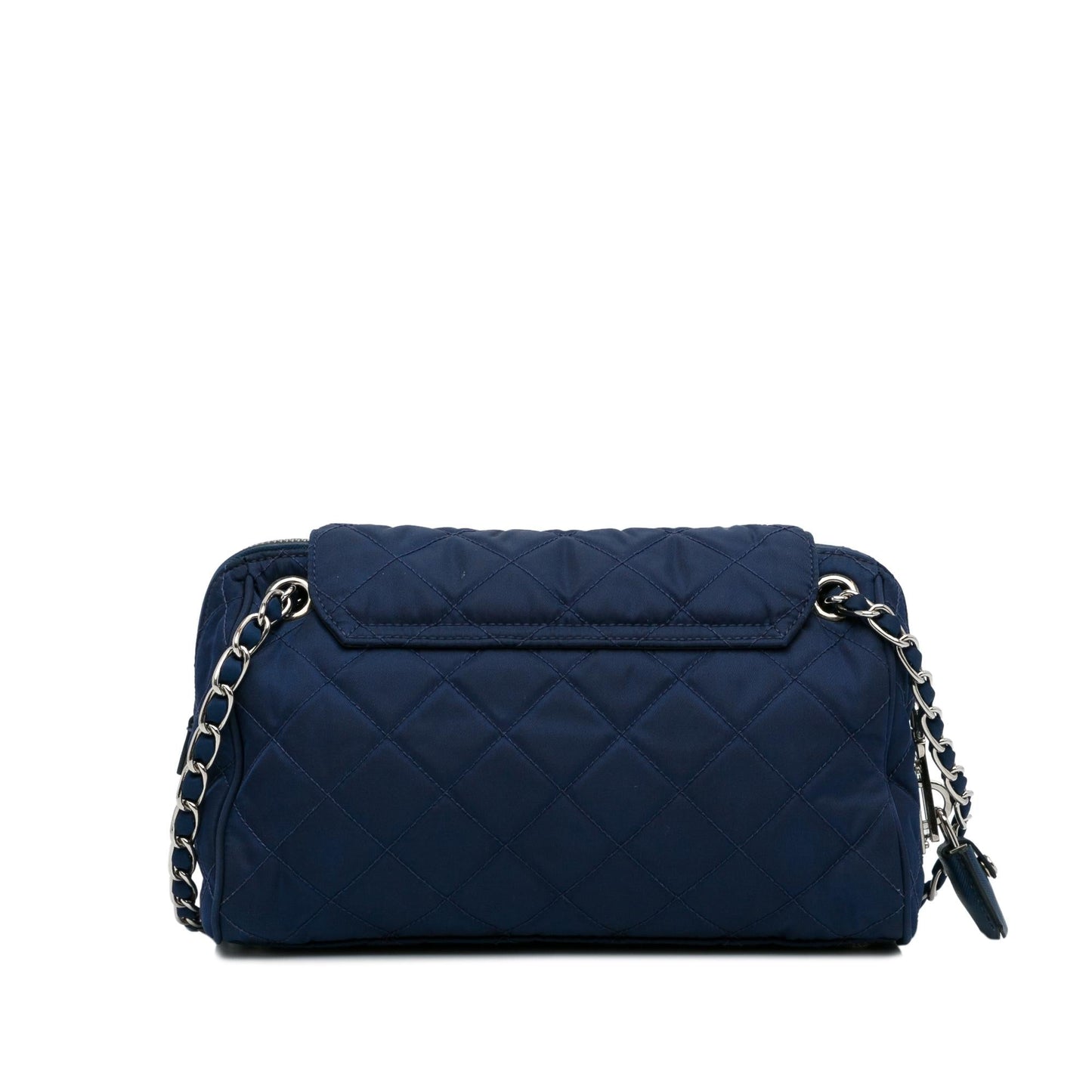 Prada Tessuto Impuntu Chain Flap Shoulder Bag (SHG-9JSQjl)
