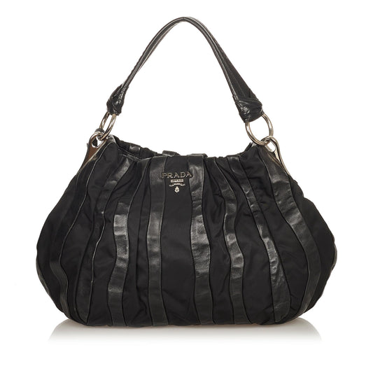 Prada Tessuto Nappa Waves Hobo Bag (SHG-24967)