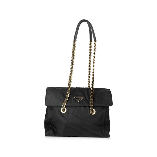 Prada Tessuto Nylon Flap Shoulder Bag