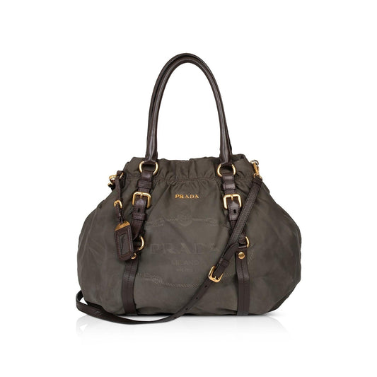 Prada Tessuto Nylon Logo Tote
